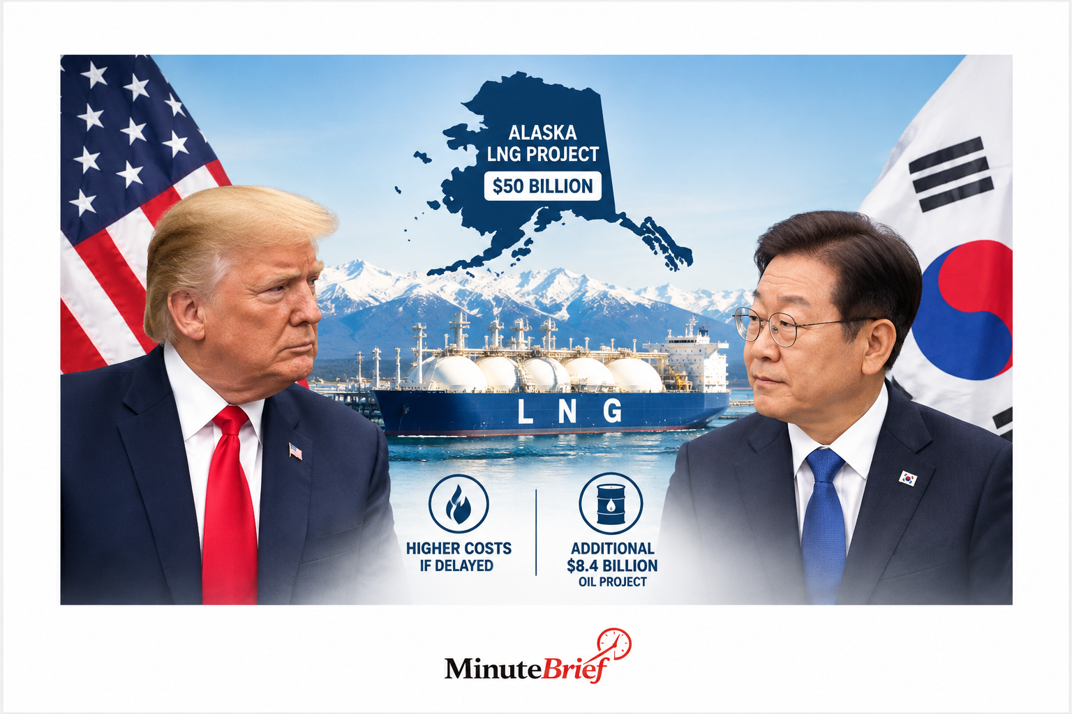 Trump Urges South Korea to Join $50 Billion Alaska LNG Project