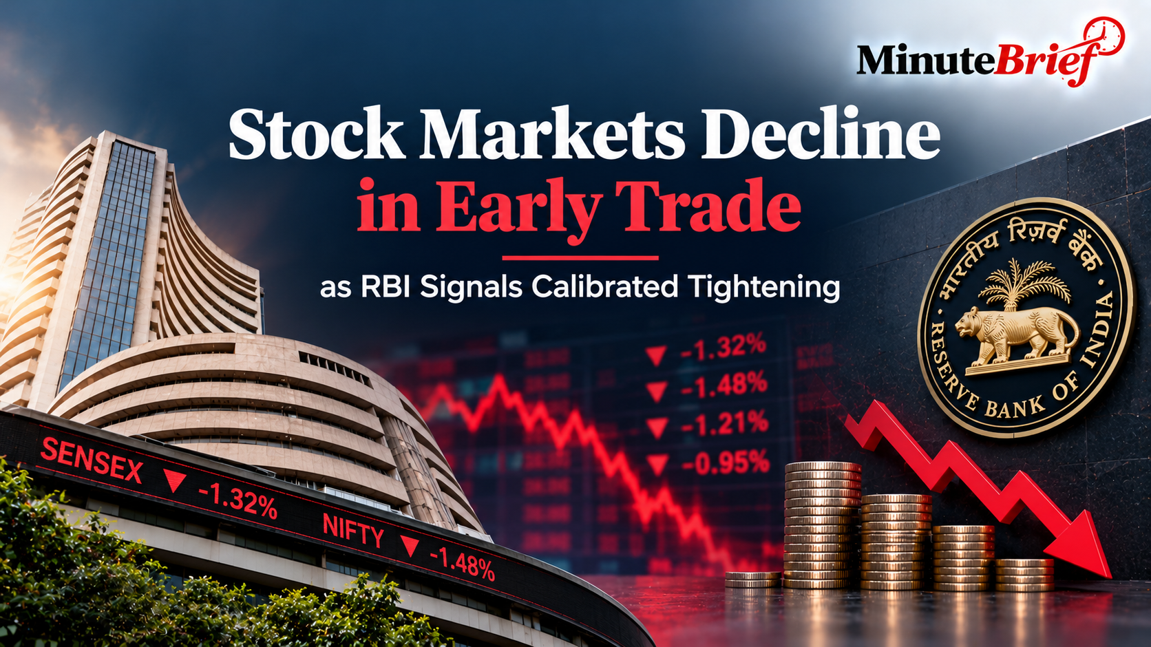 Market Downturn: RBI Stance Shift Sparks Heavy Selling Across Sectors