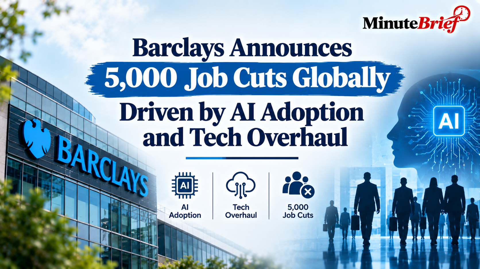Barclays Announces 5,000 Job Cuts Globally Driven by AI Adoption and Tech Overhaul