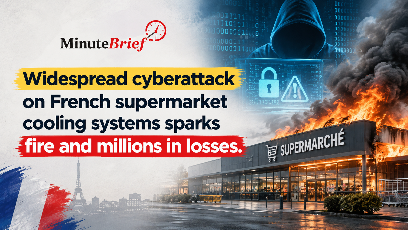 Cyberattack Disables Refrigeration Across French Supermarkets Causing Fires and Massive Food Spoilage