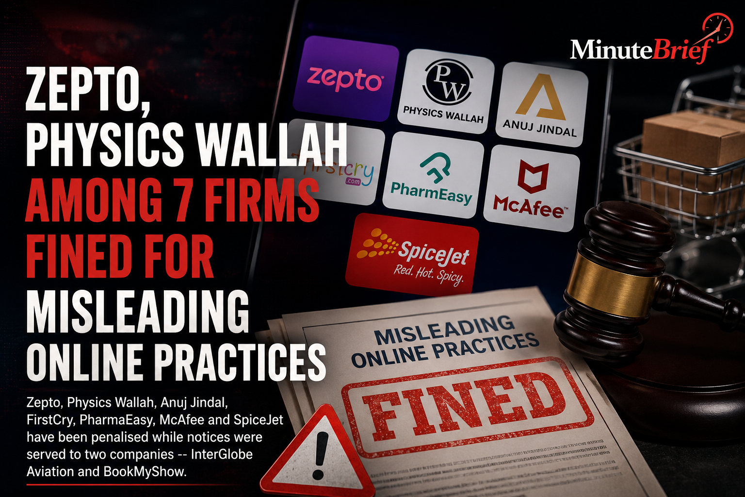 Zepto, Physics Wallah fined for misleading online practices
