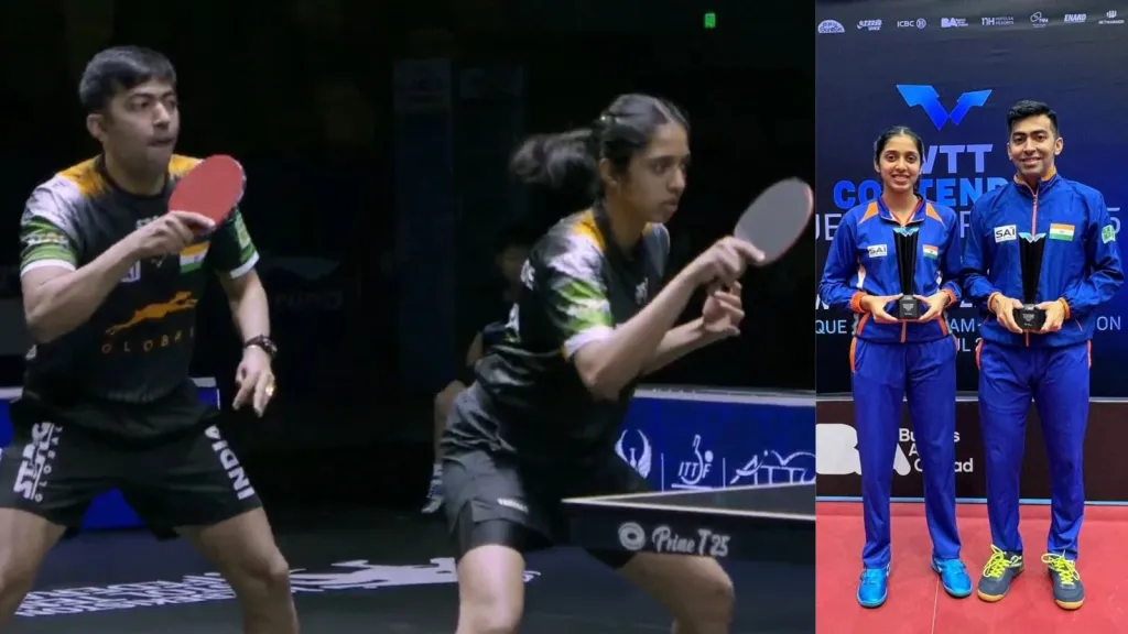 Harmeet Desai and Yashaswini Ghorpade Script History with India’s First Asian Table Tennis Mixed Doubles Medal in 72 Years