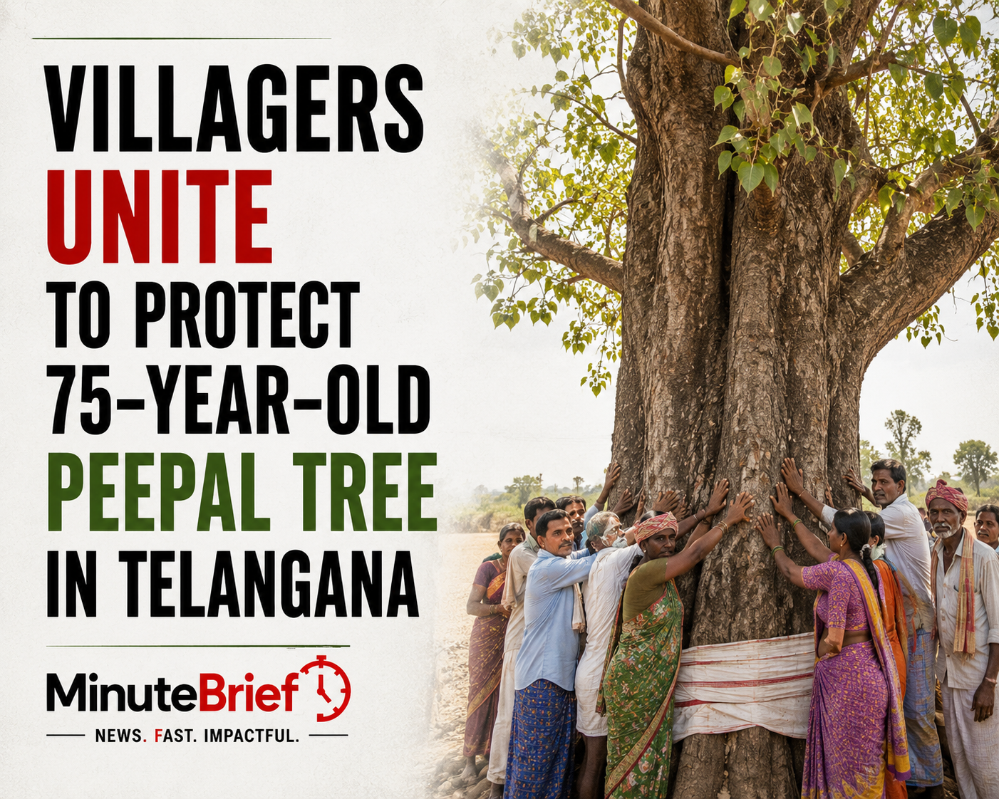 Villagers Unite to Protect 75-Year-Old Peepal Tree in Telangana