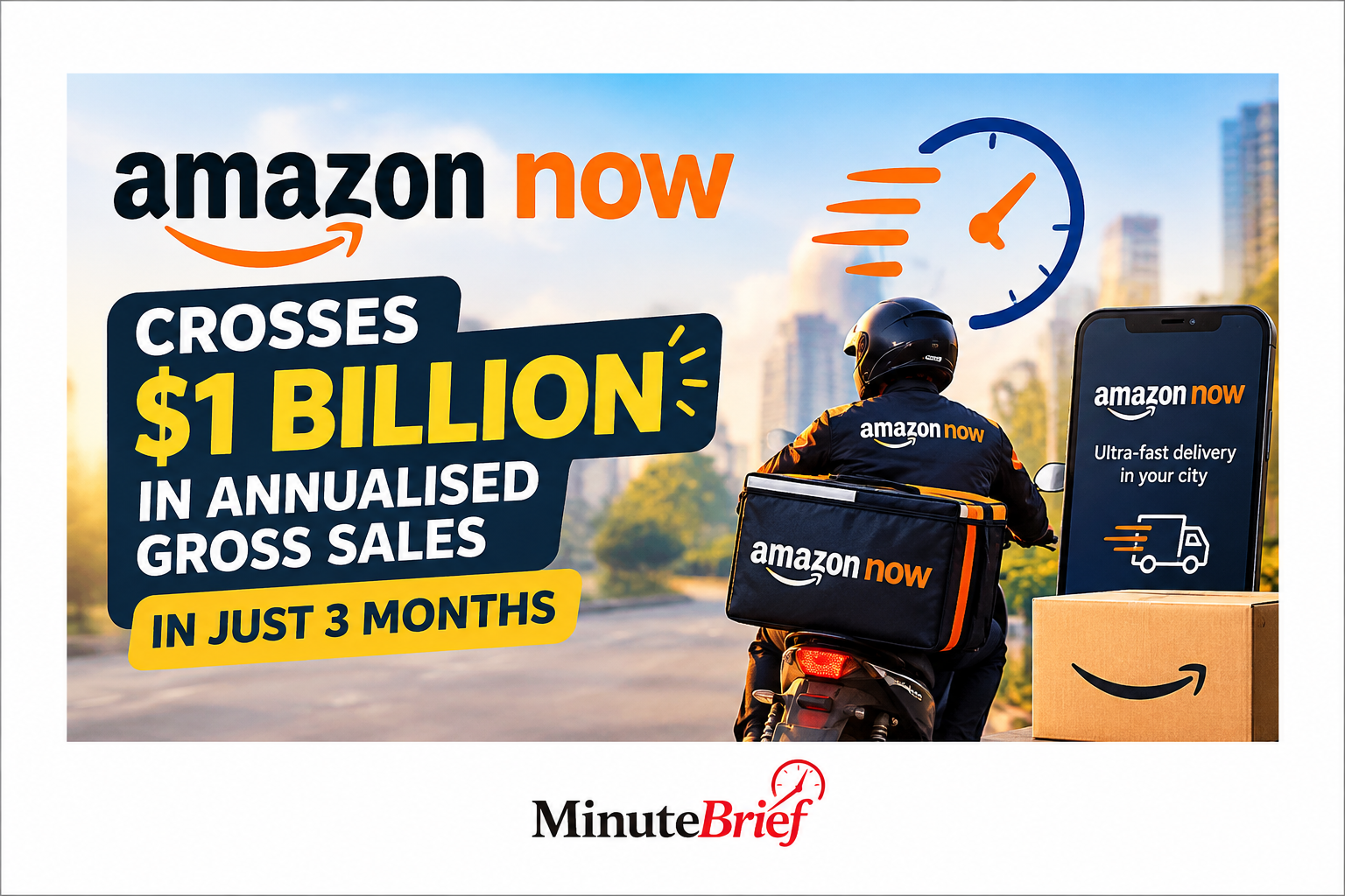 Amazon crosses $1 billion annualised sales in India in 3 months