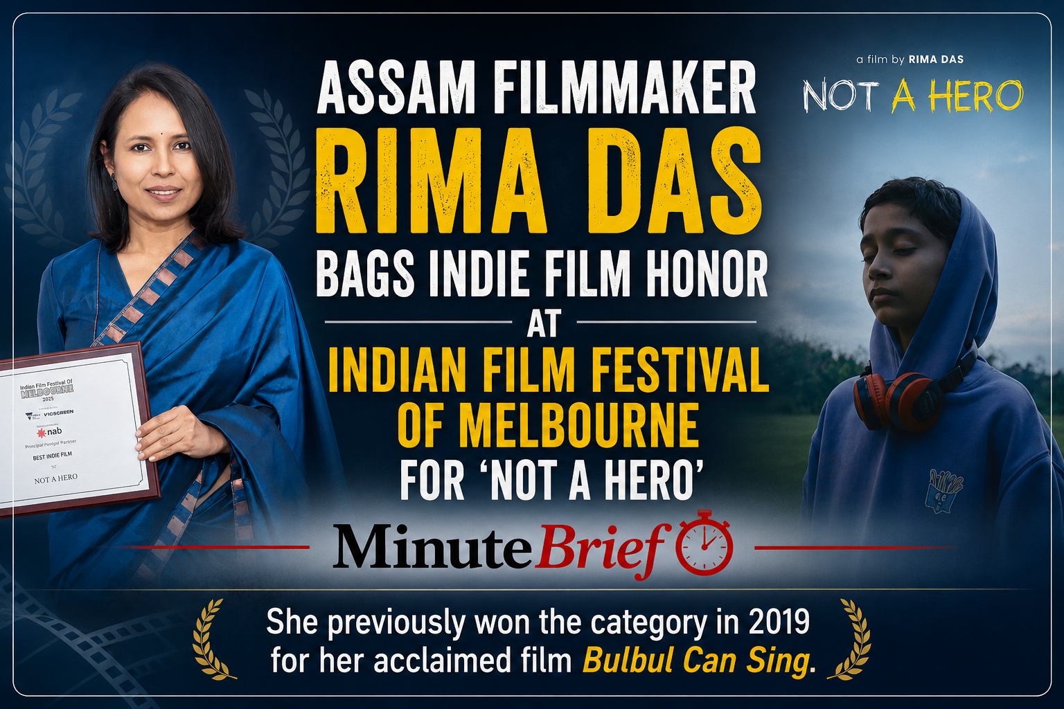 Assam Filmmaker Rima Das Bags Indie Film Honor at Indian Film Festival of Melbourne