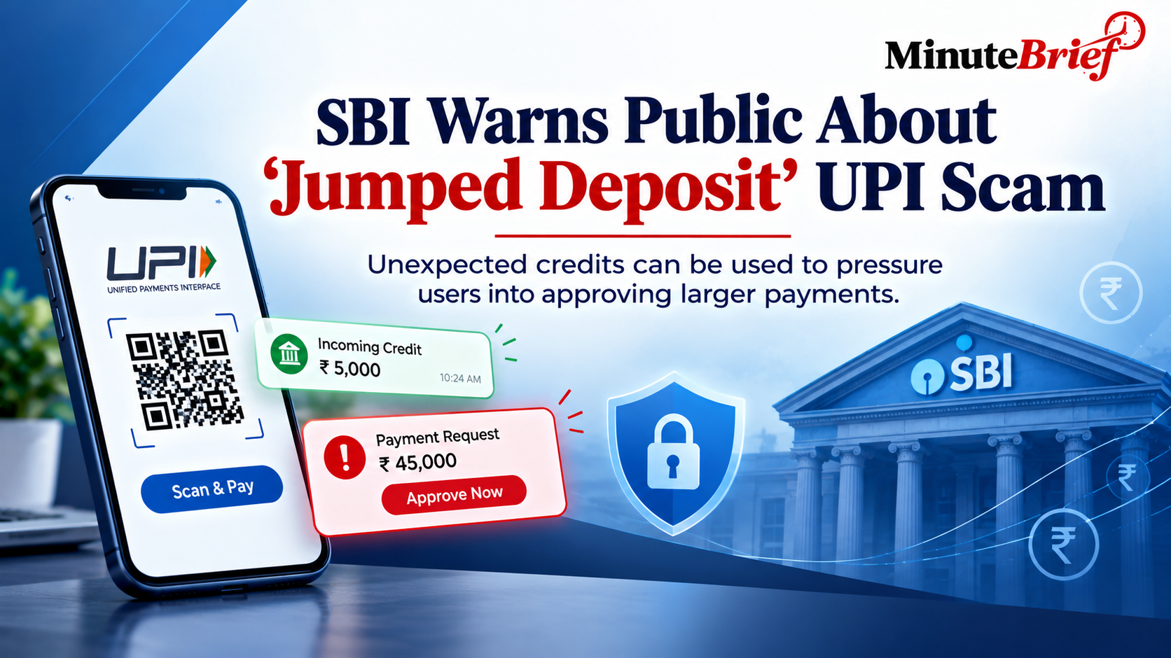 SBI Alerts Customers About 'Jumped Deposit Scam' Using UPI Transfers