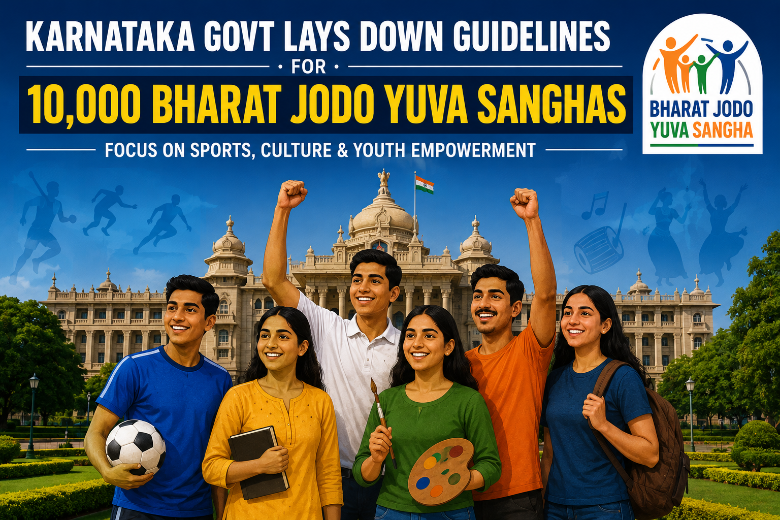 Karnataka Government Initiates 10,000 Bharat Jodo Yuva Sanghas to Promote Sports and Culture