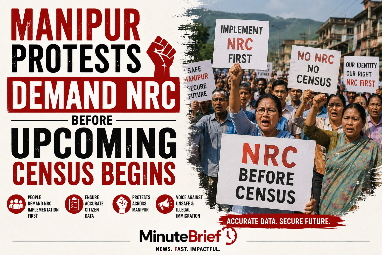 Manipur Protests Demand NRC Before Upcoming Census Begins