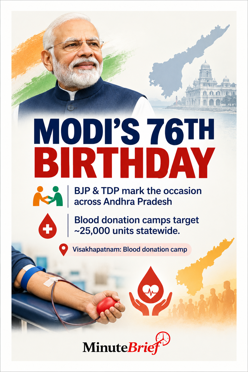 BJP and TDP celebrate PM Modi’s 76th birthday