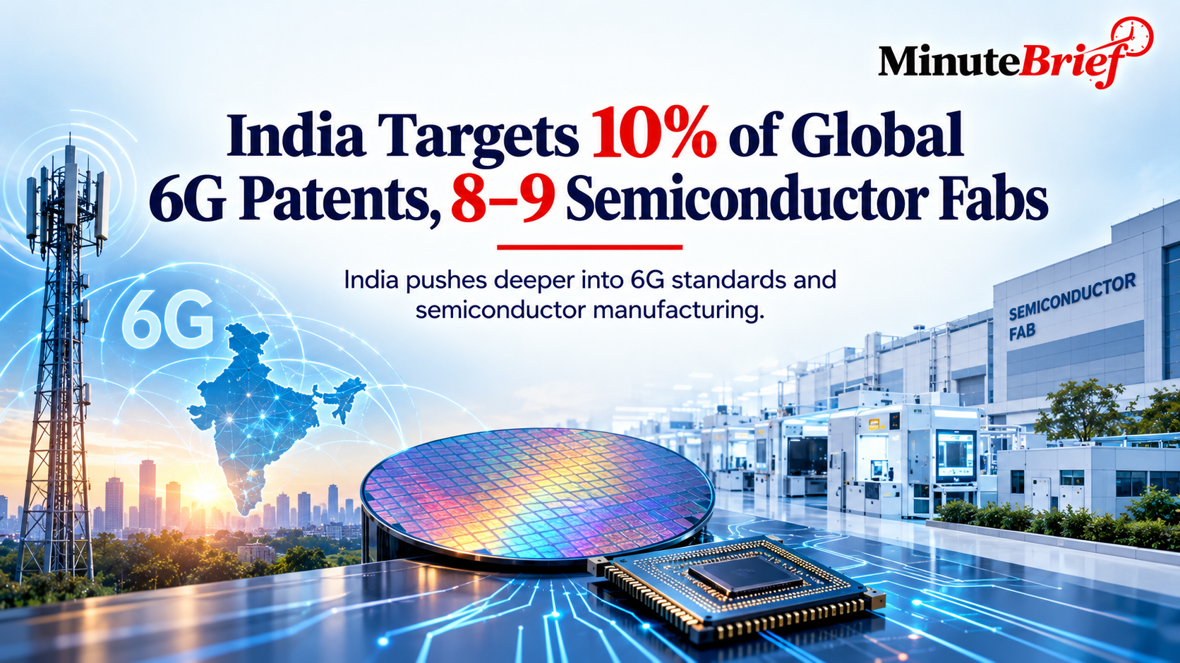 India Aims to Secure 10% of Global 6G Patents and Build Semiconductor Units