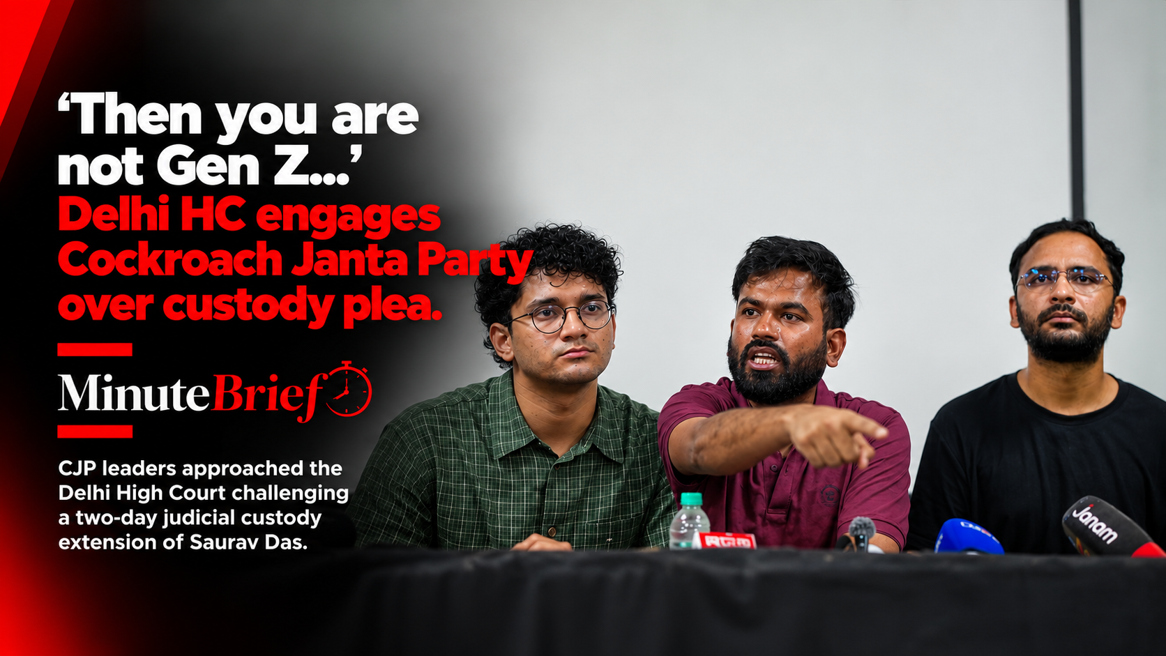'Then you are not Gen Z..." Delhi HC engages Cockroach Janta Party over custody plea