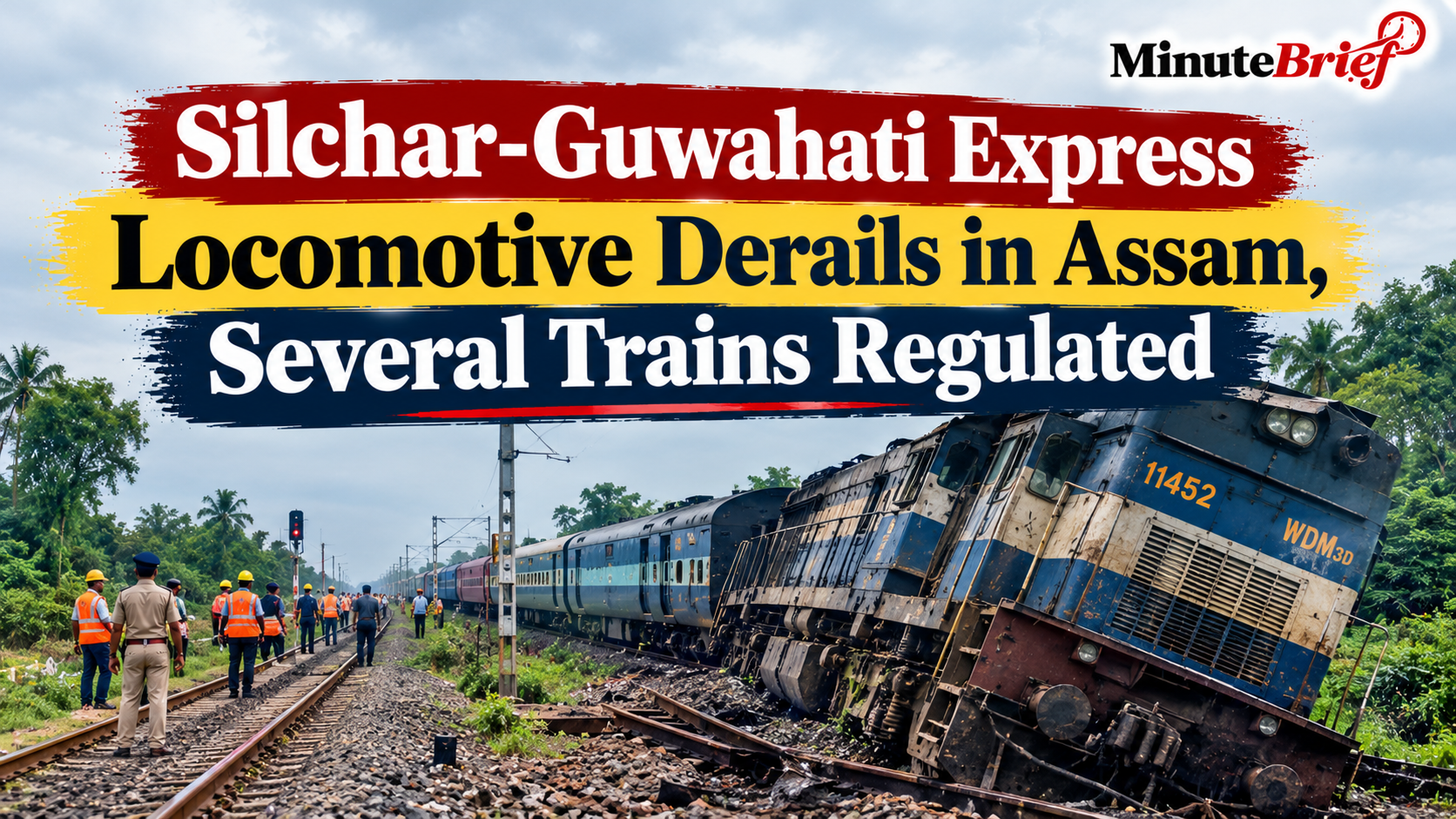 Silchar-Guwahati Express Locomotive Derails in Assam, Causing Train Regulation