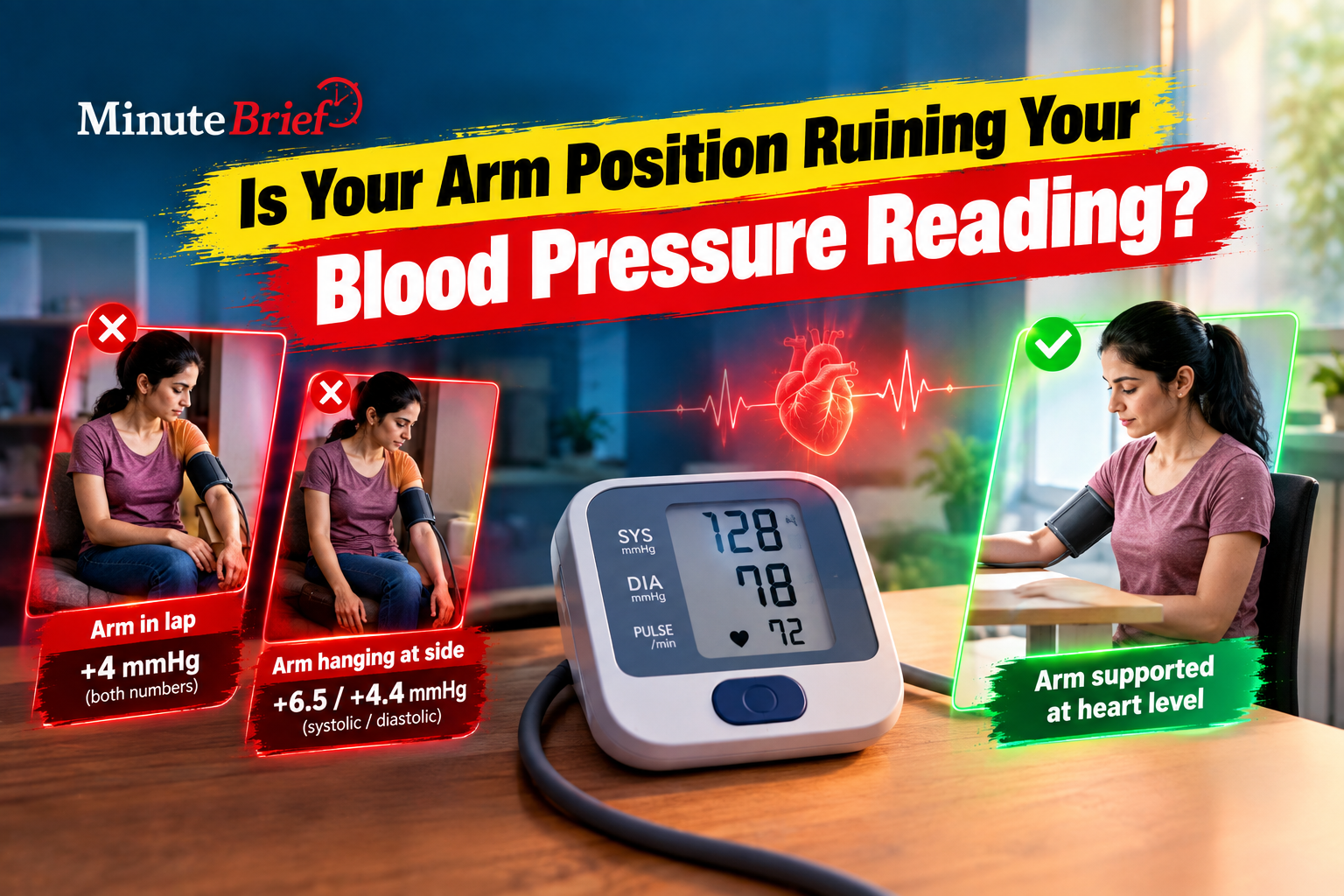 Is Your Arm Position Ruining Your Blood Pressure Reading?