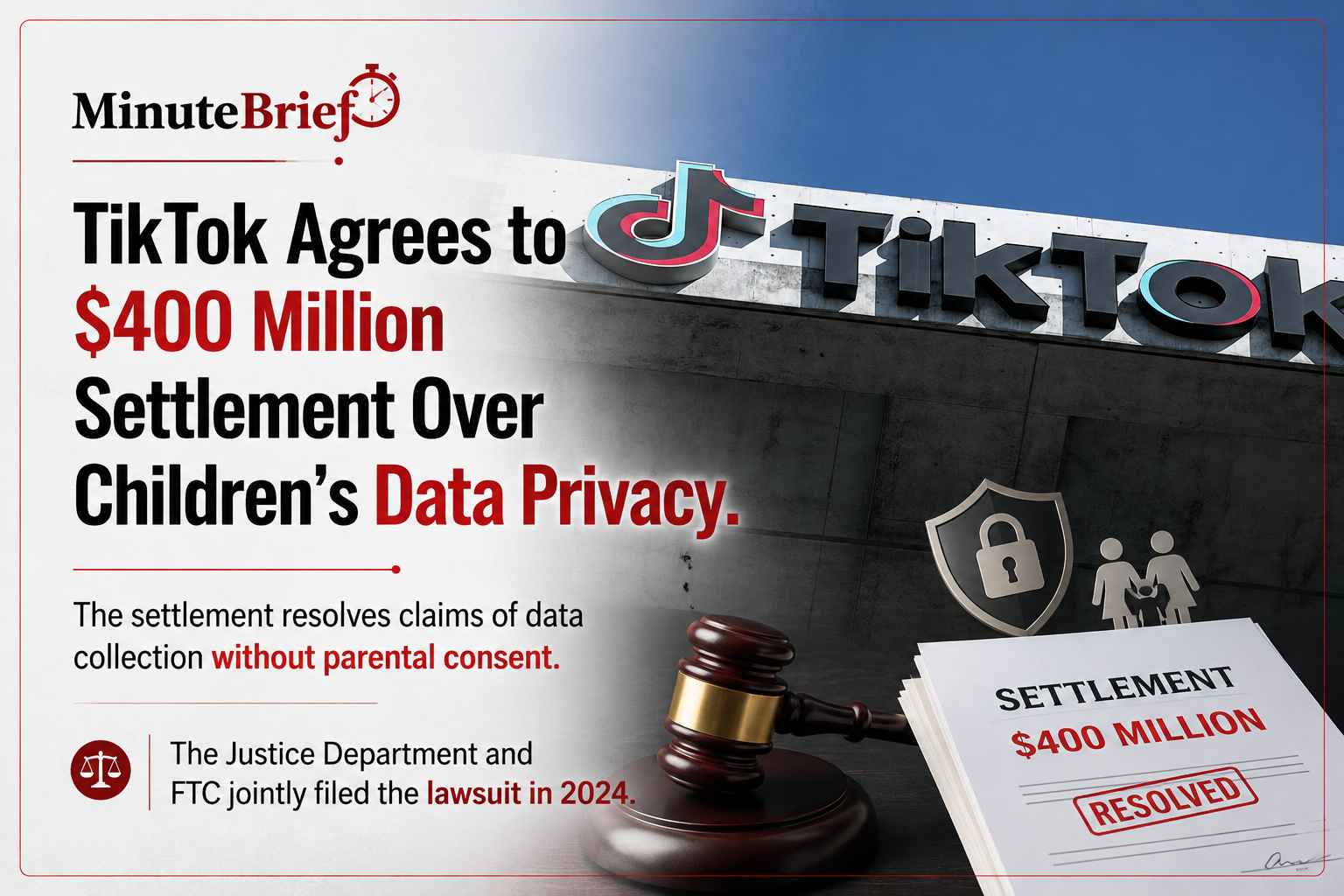 TikTok Agrees to $400 Million Settlement Over Children's Data Privacy