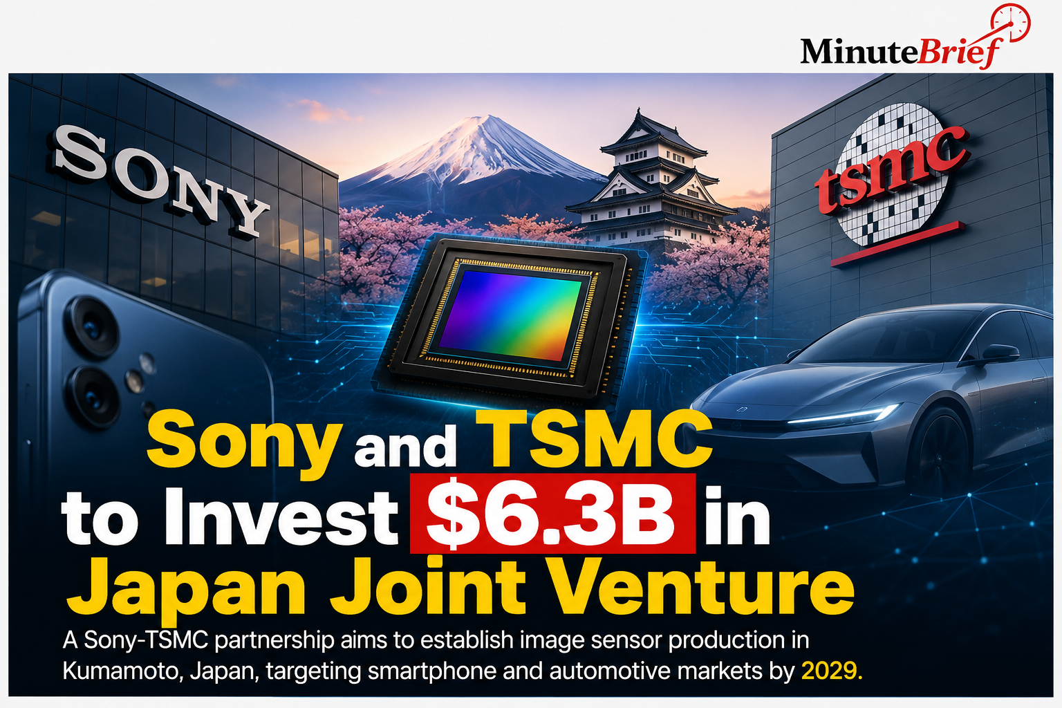 Sony and TSMC to Invest $6.3B in Japan Joint Venture