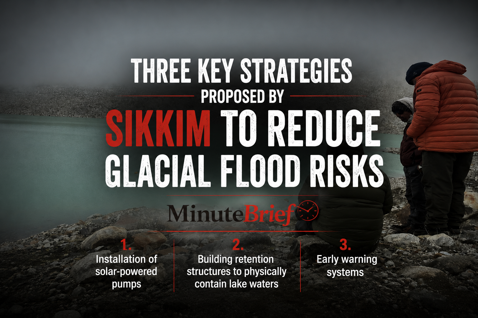 Three key strategies proposed by Sikkim to reduce glacial flood risks