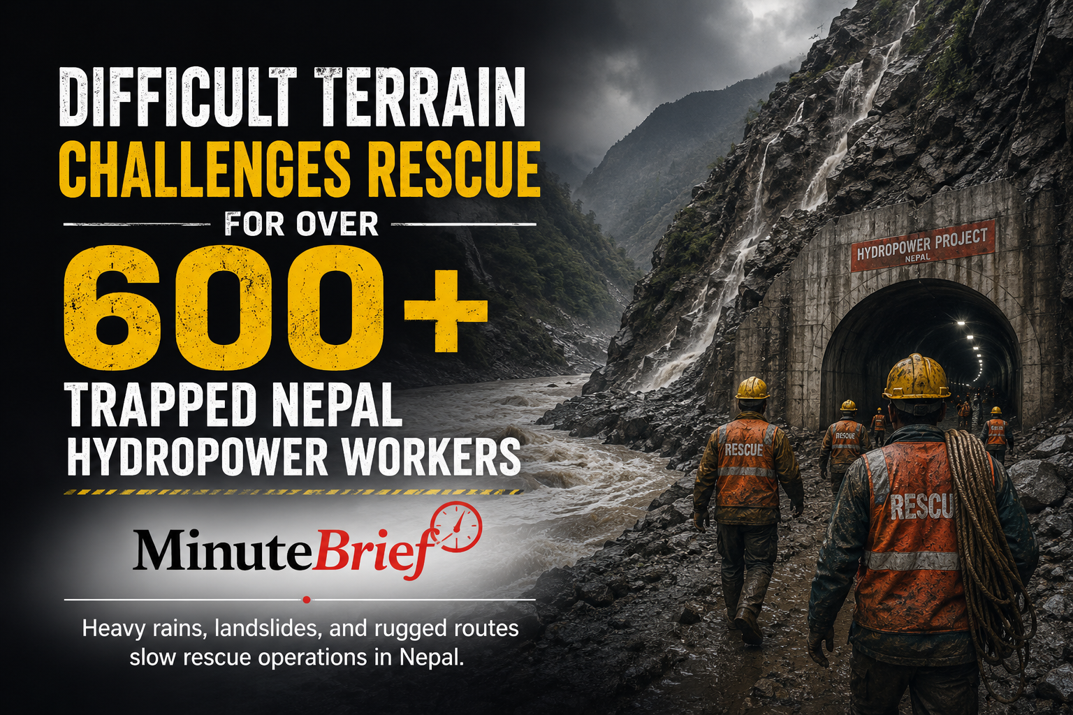 Nepal Floods Trapped 600+ Workers Underground in Hydropower Tunnels