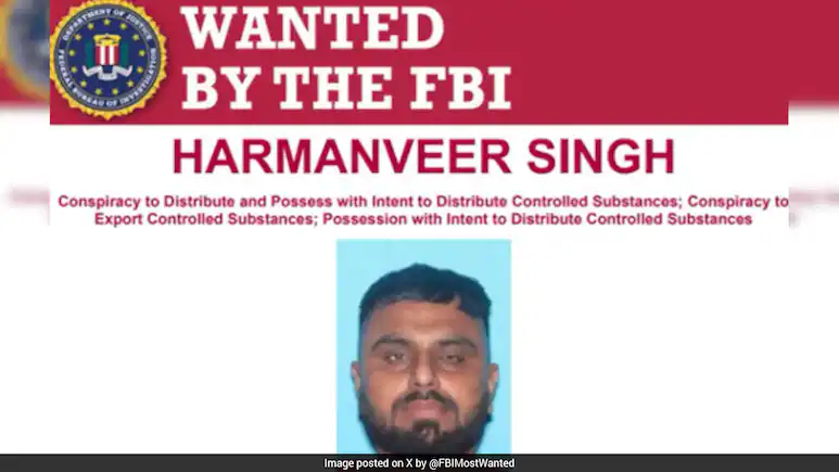 Harmanveer Singh Wanted for Drug Trafficking by FBI