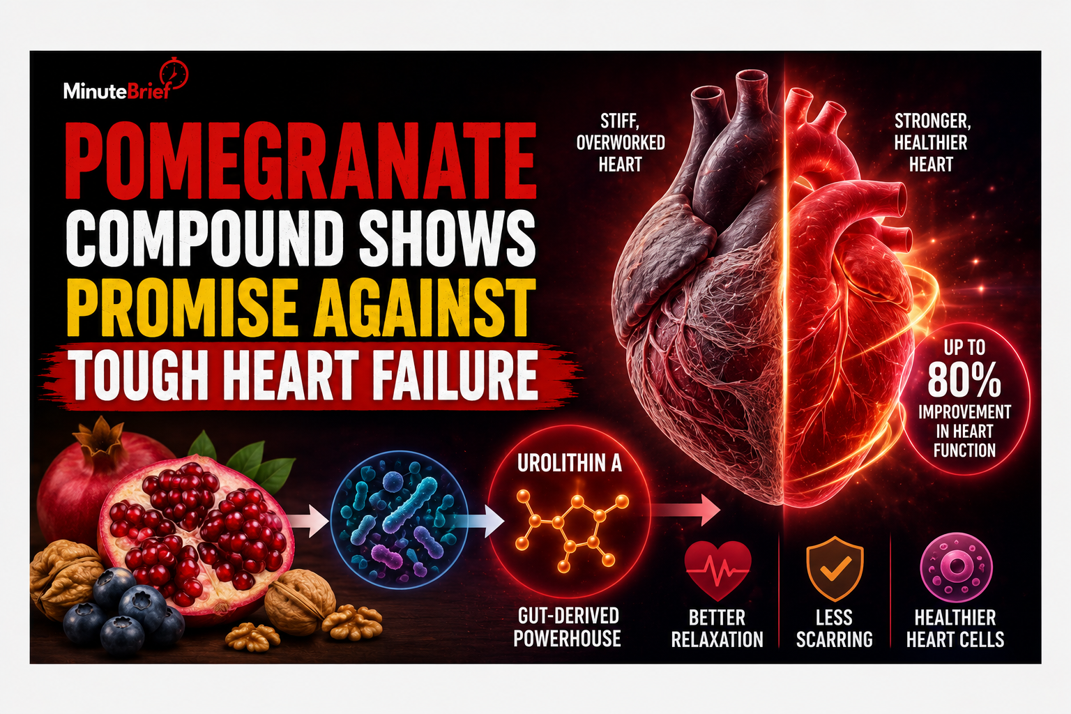 Pomegranate Compound Shows Promise Against Tough Heart Failure