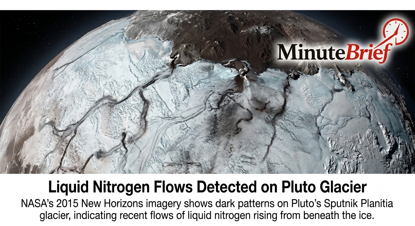 Liquid Nitrogen Flows Detected on Pluto Glacier