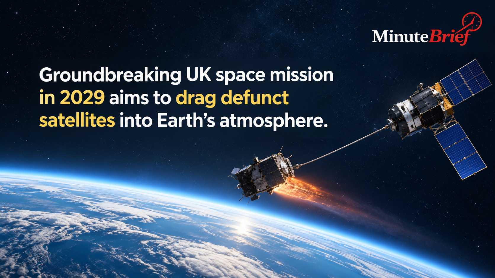 UK Set to Deploy Robotic Spacecraft in 2029 to Capture and Remove Defunct Satellites from Orbit