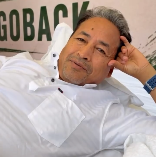 Sonam Wangchuk Continues Hunger Strike on Day 4, Losing Weight Amid CJP Protest
