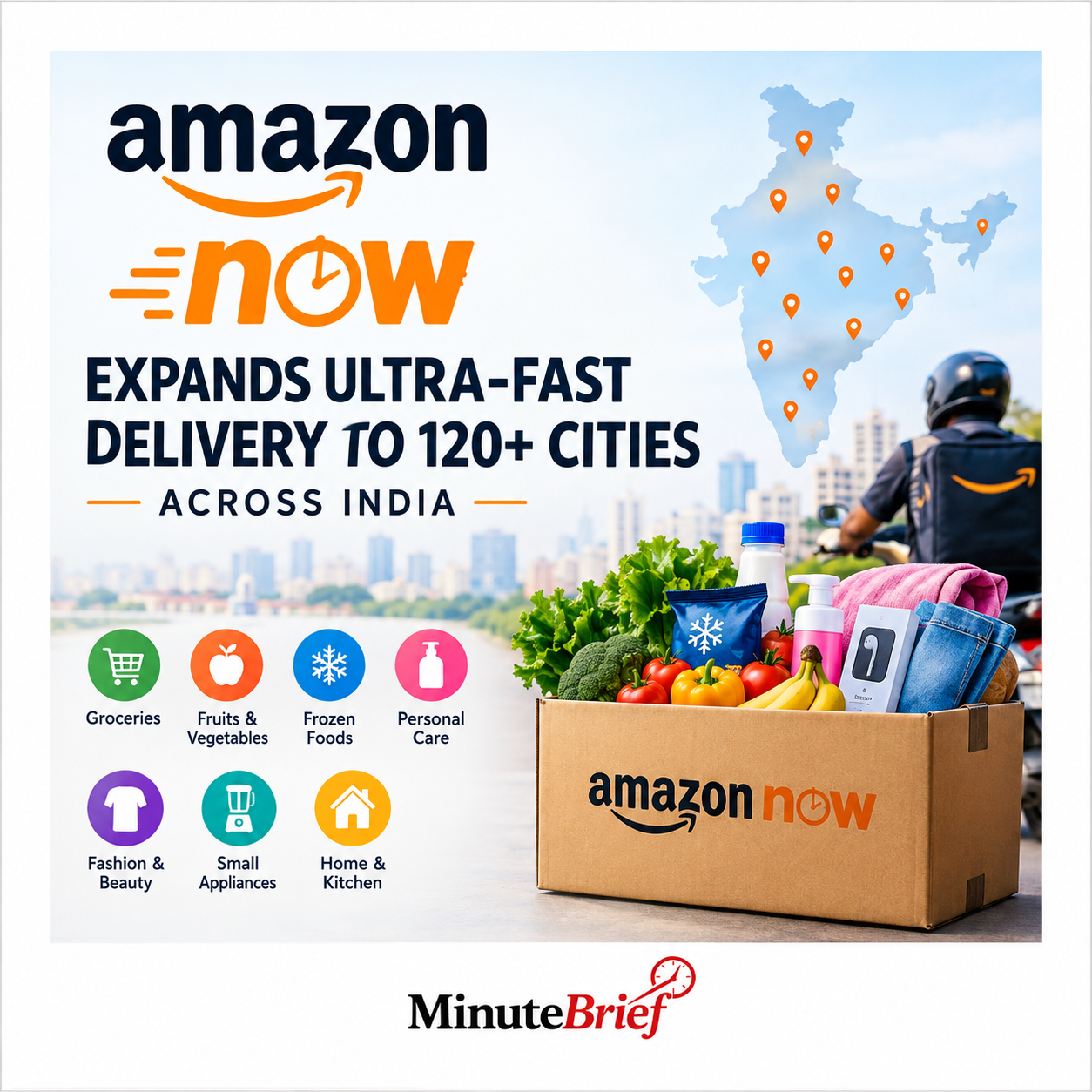 Ultra-Fast Delivery Service Amazon Now Covers 120+ Cities In India