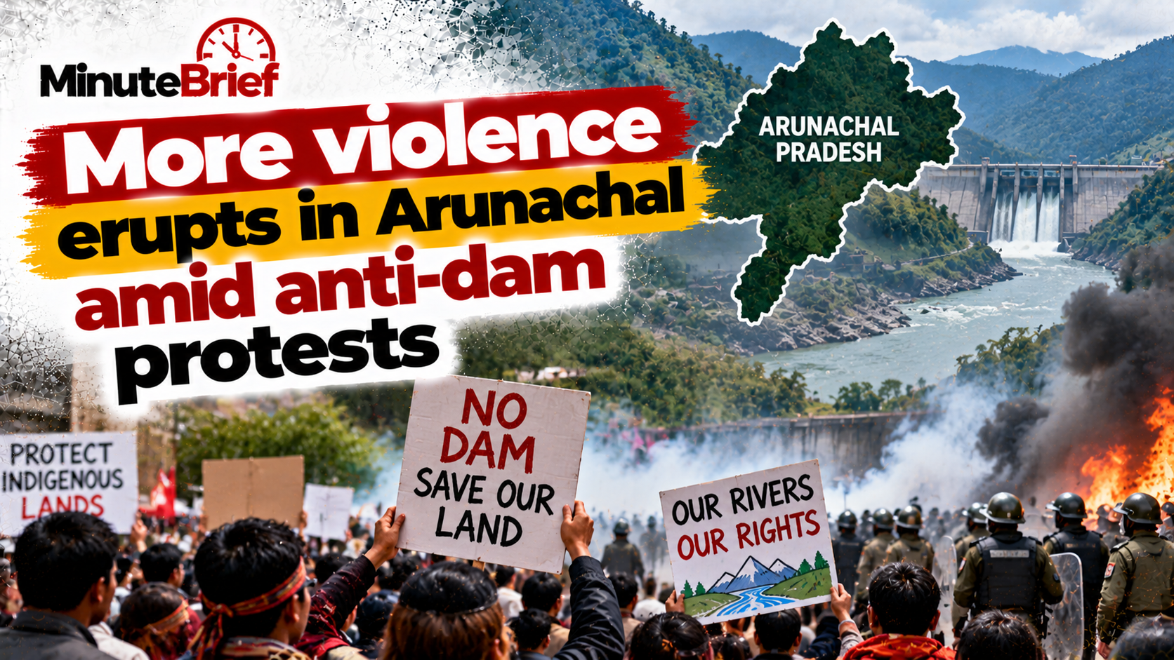 More violence erupts in Arunachal amid anti-dam protests