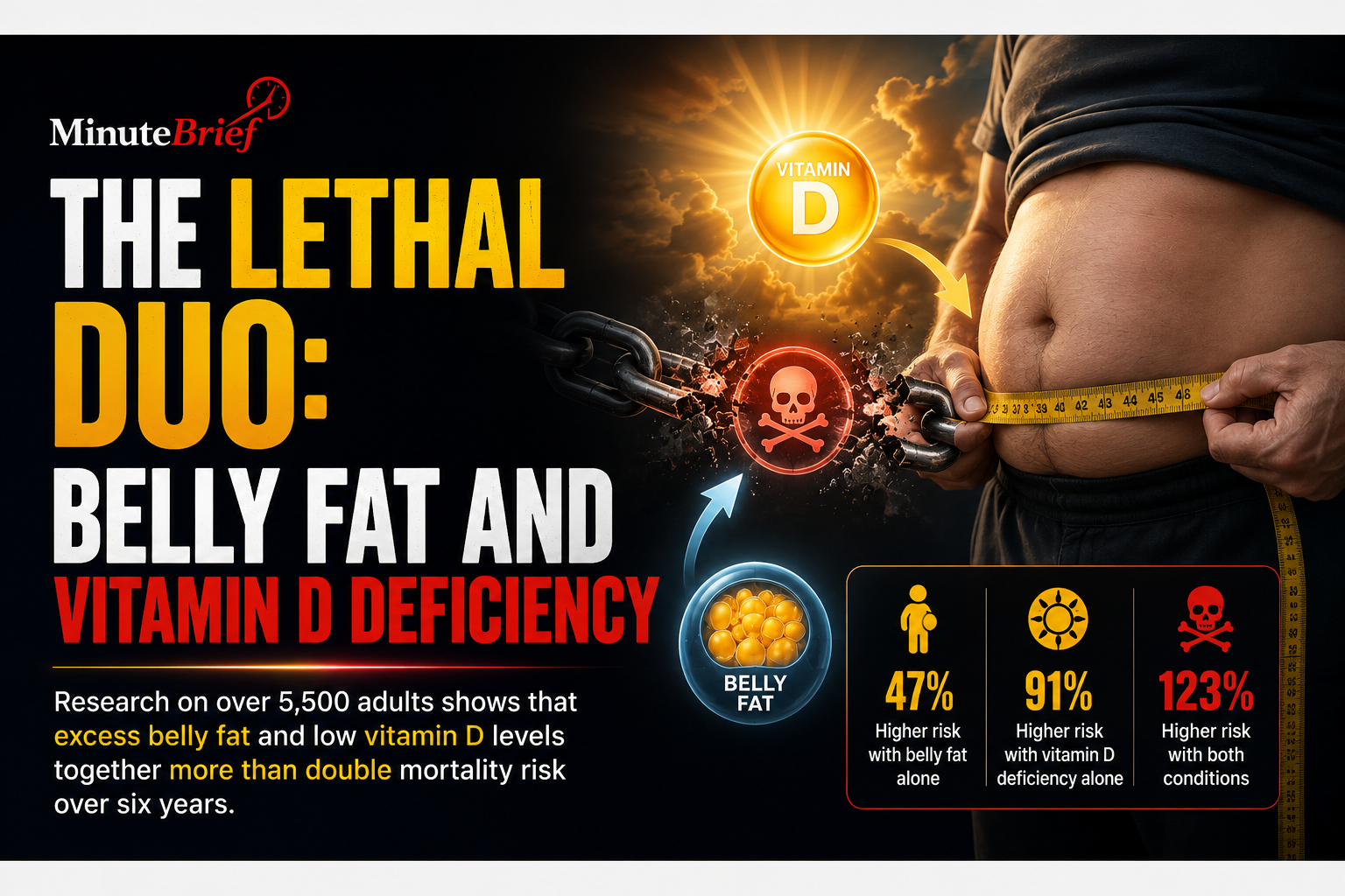 The Lethal Duo: Belly Fat and Vitamin D Deficiency