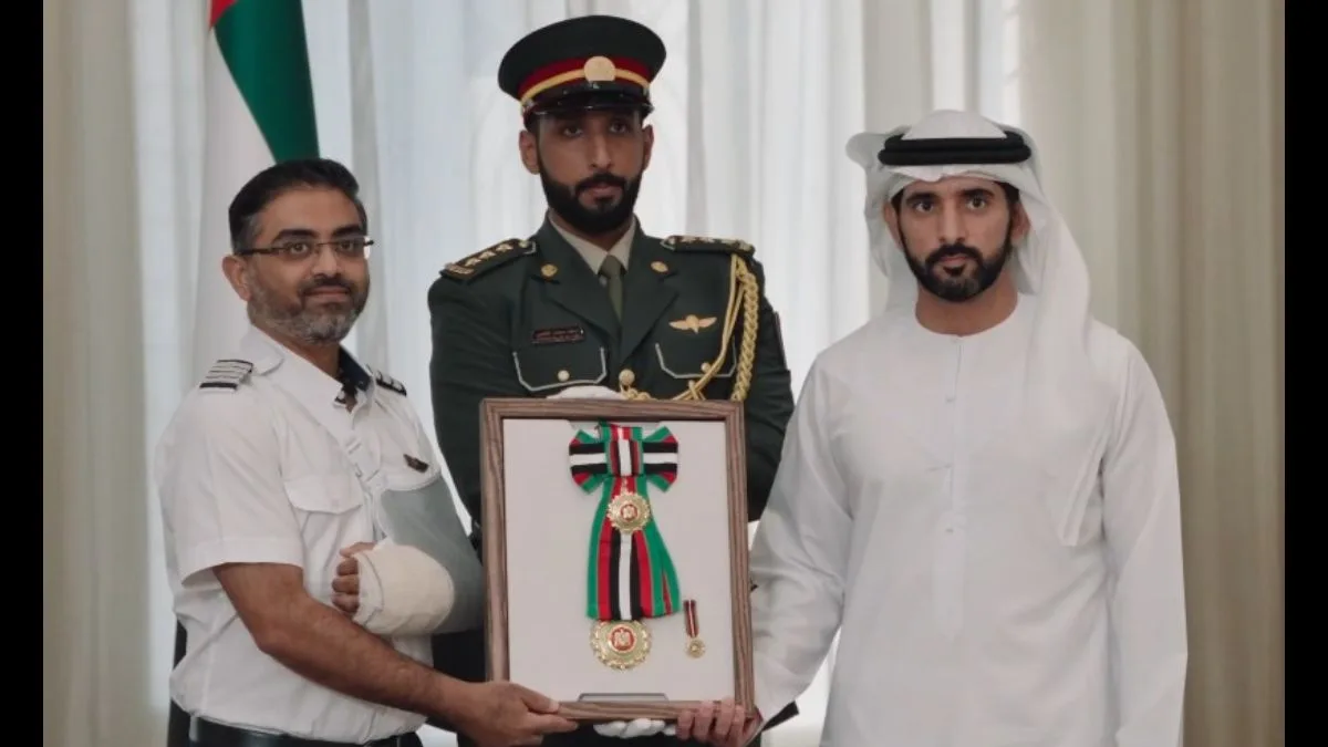 UAE Honours Hero Indian Pilot Captain Smit Machchhar with Top Civilian Award for Bravery