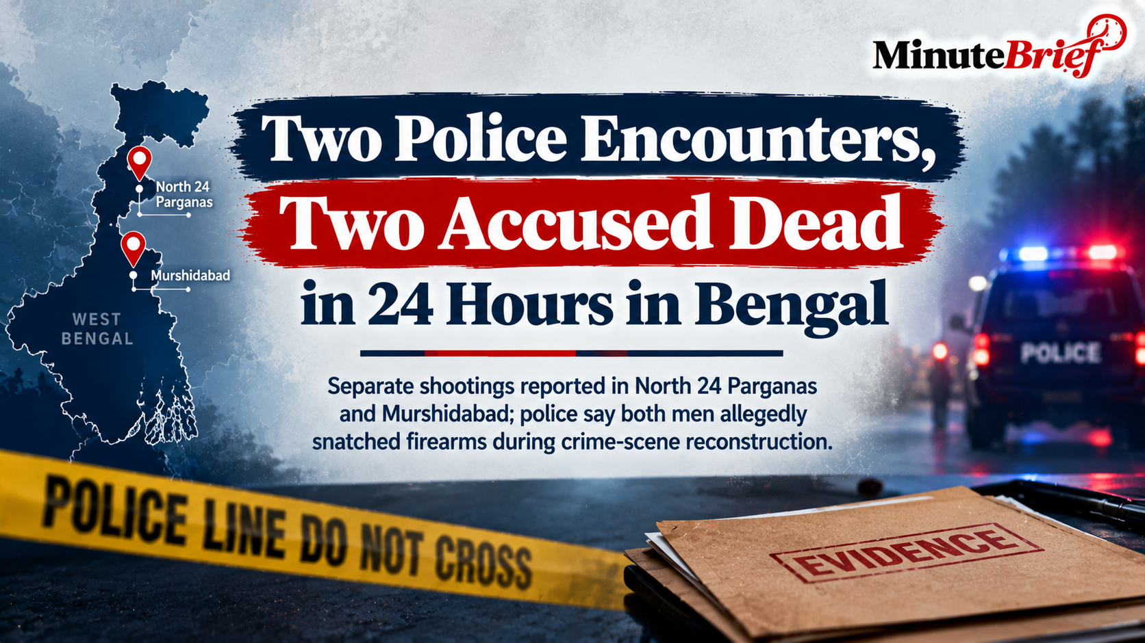 Two Accused Killed in Separate Police Encounters in West Bengal Within 24 Hours