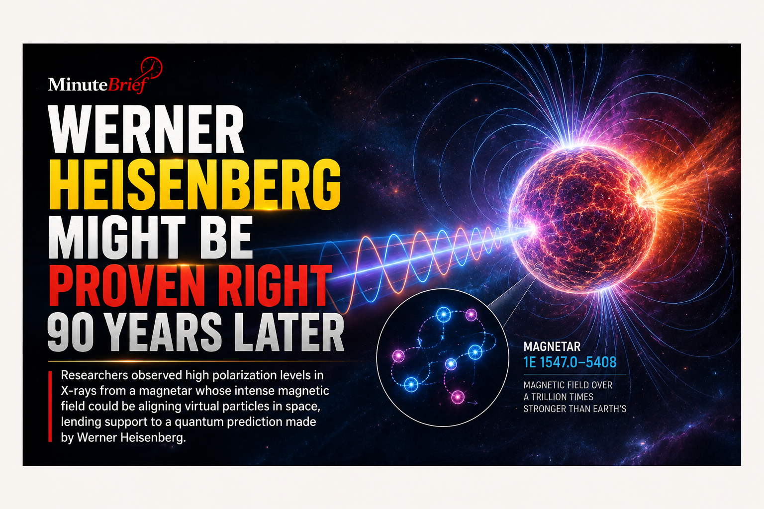 Werner Heisenberg Might Be Proven Right 90 Years Later