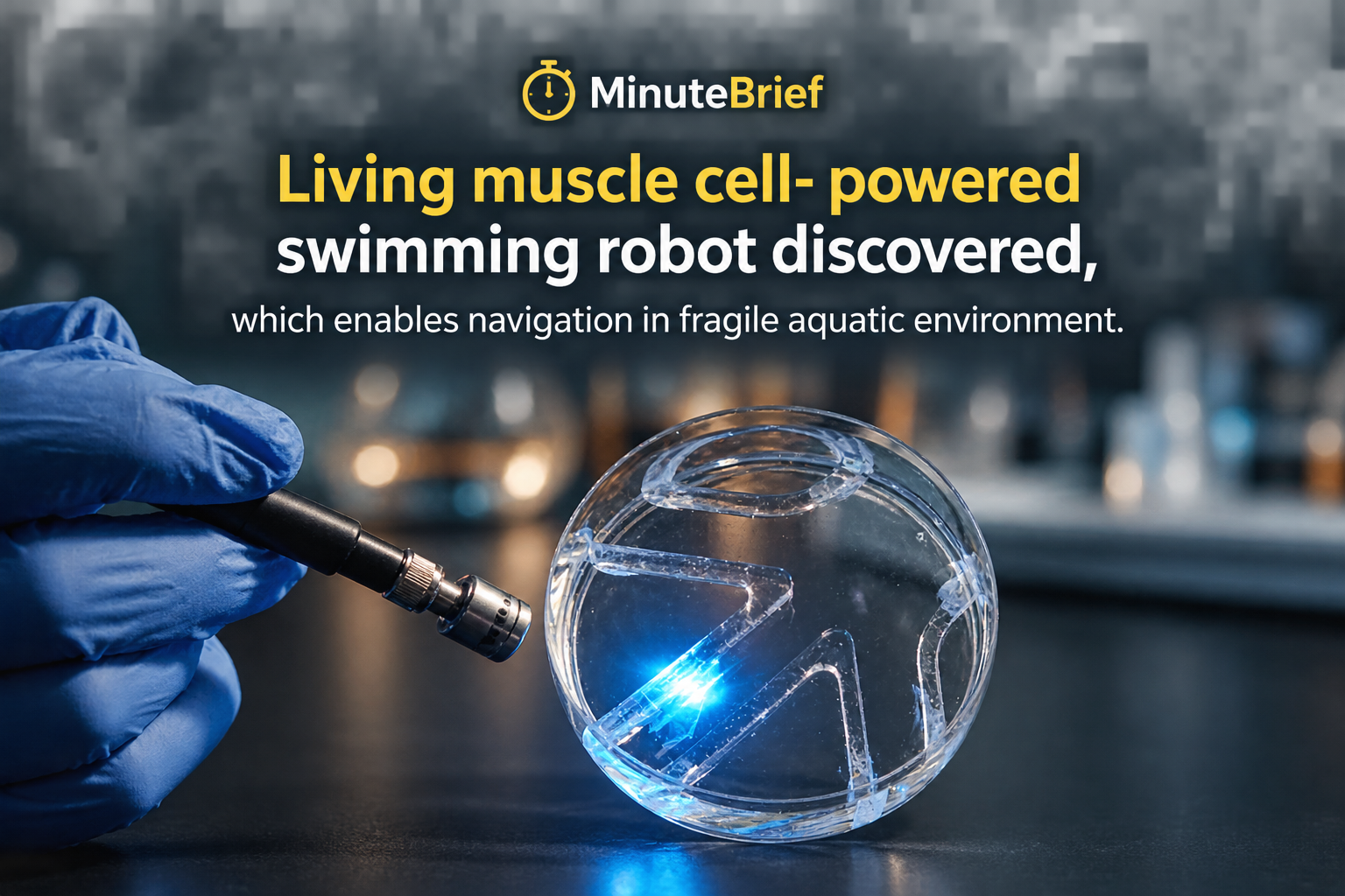 Paper-Thin Biohybrid Robot Developed by MIT Researchers Swims and Steers Using Light-Activated Muscle Cells