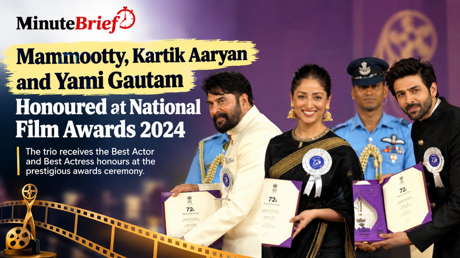 72nd National Film Awards Honors Mammootty, Kartik Aaryan, and Yami Gautam in Kevadia