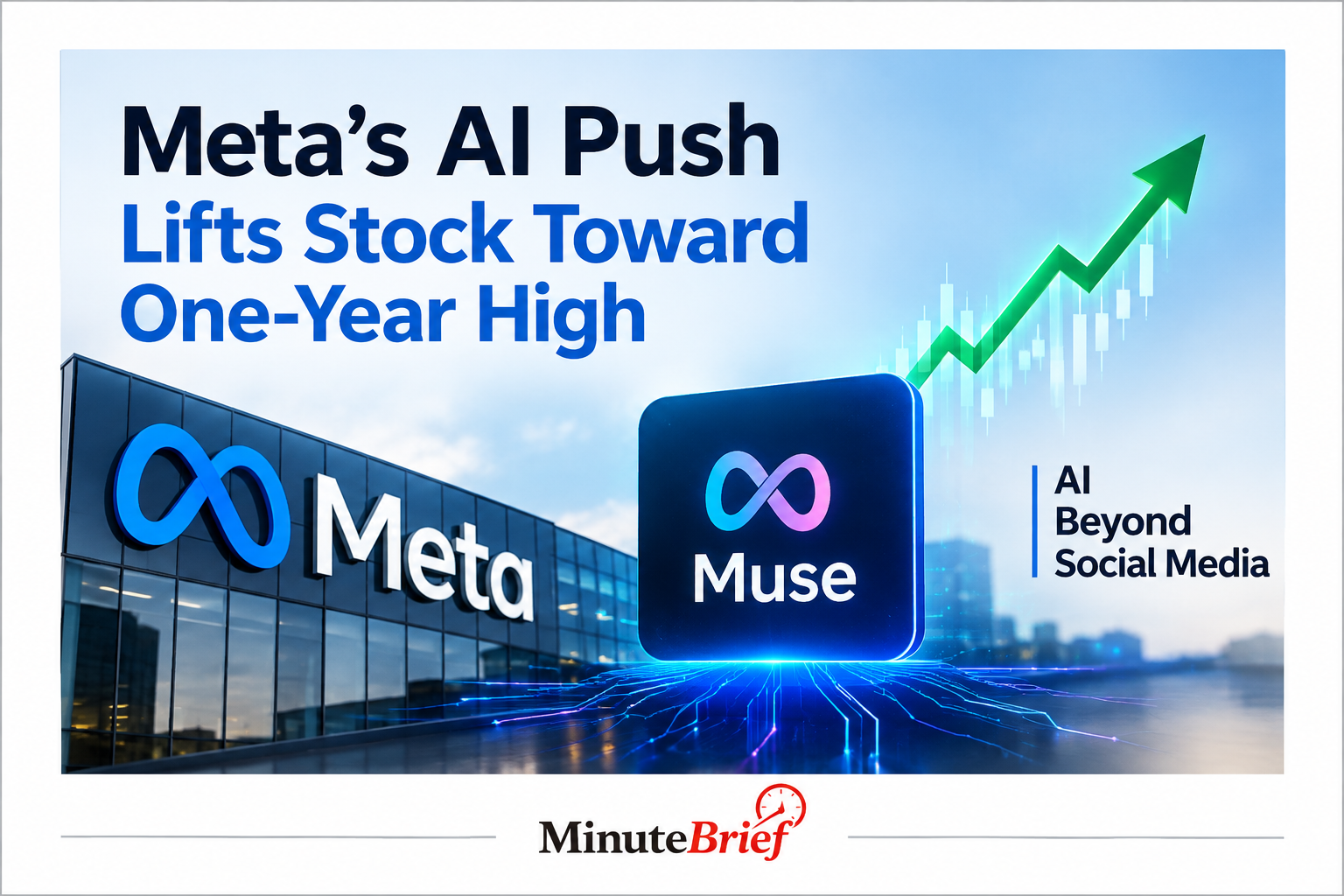 Meta Nears One-year High as Muse Highlights AI Growth Strategy