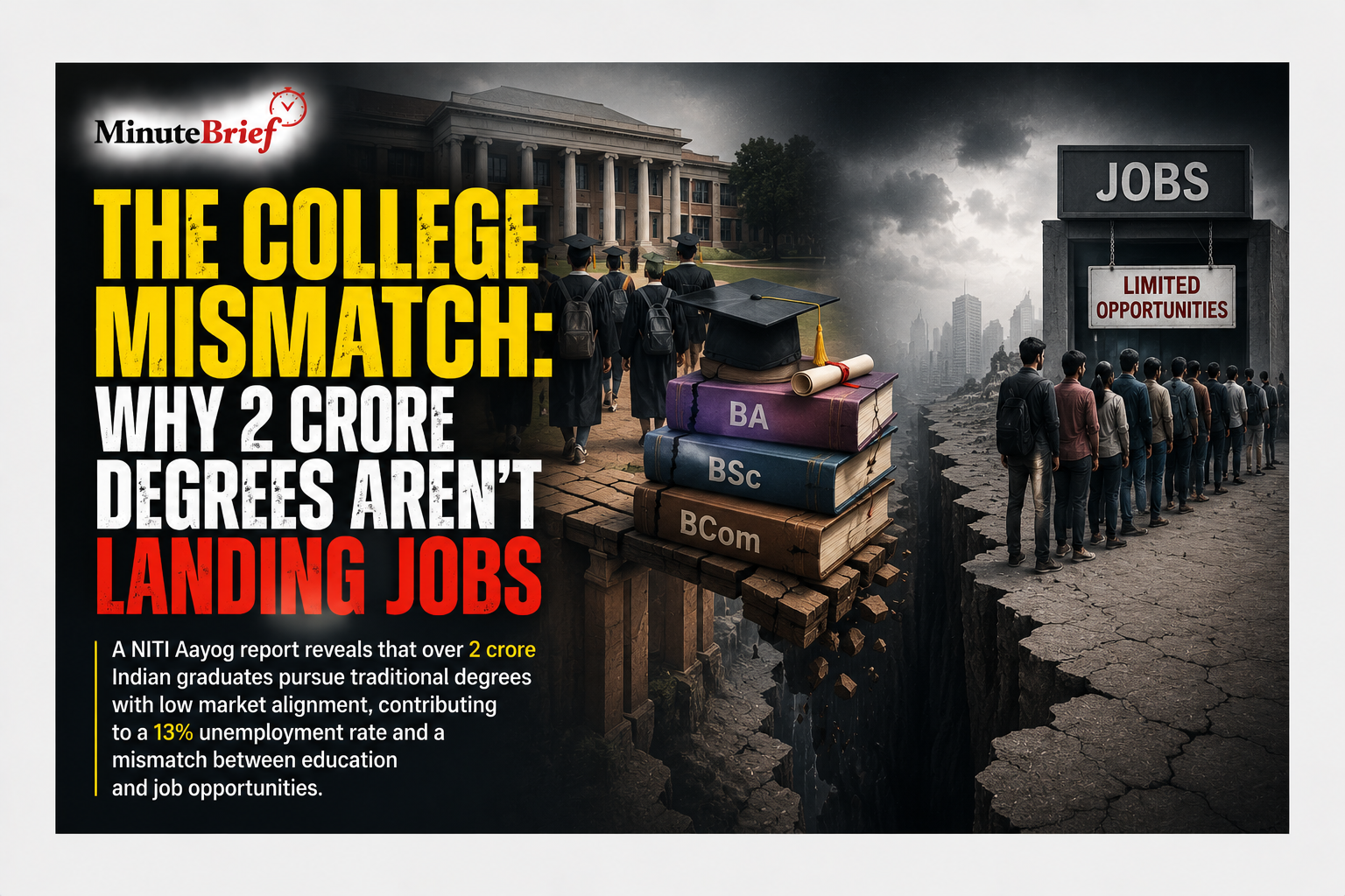 The College Mismatch: Why 2 Crore Degrees Aren't Landing Jobs