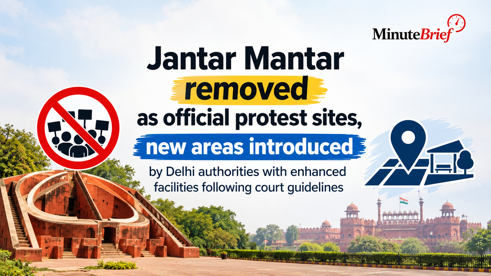 Jantar Mantar No Longer as Official Protest Site; Delhi Police Introduce Larger Venues for Demonstrations