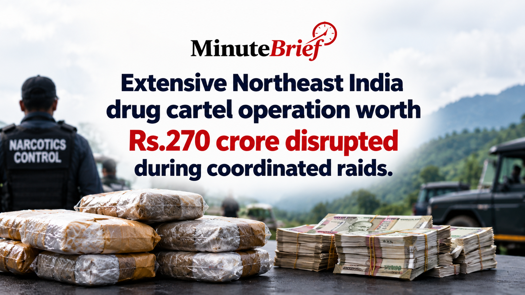 Government Agencies Target Northeast Drug Traffickers in Raids, Exposing Illegal Transactions Worth Rs 270 Crore