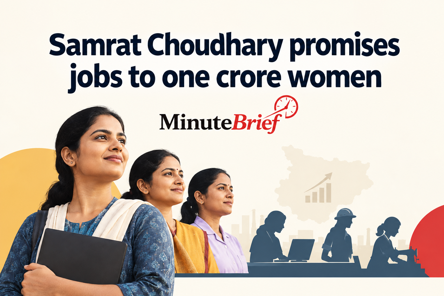 Samrat Choudhary promises jobs to one crore women