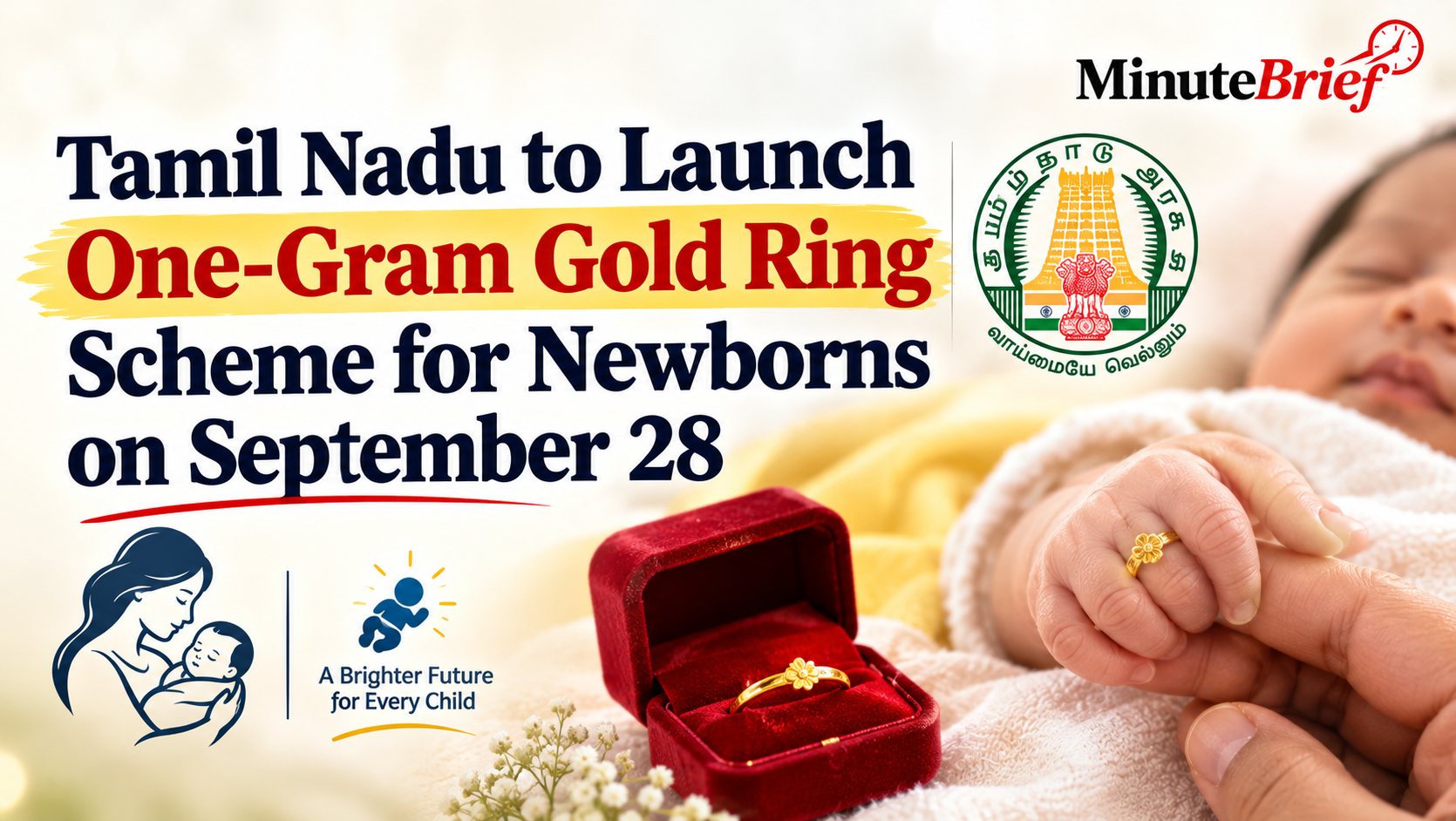 Tamil Nadu Government to Launch Gold Ring Scheme for Newborns on September 28