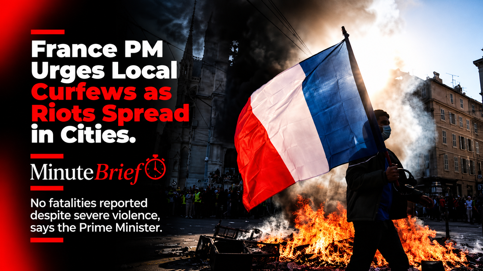 France PM urges local curfews as riots spread in cities