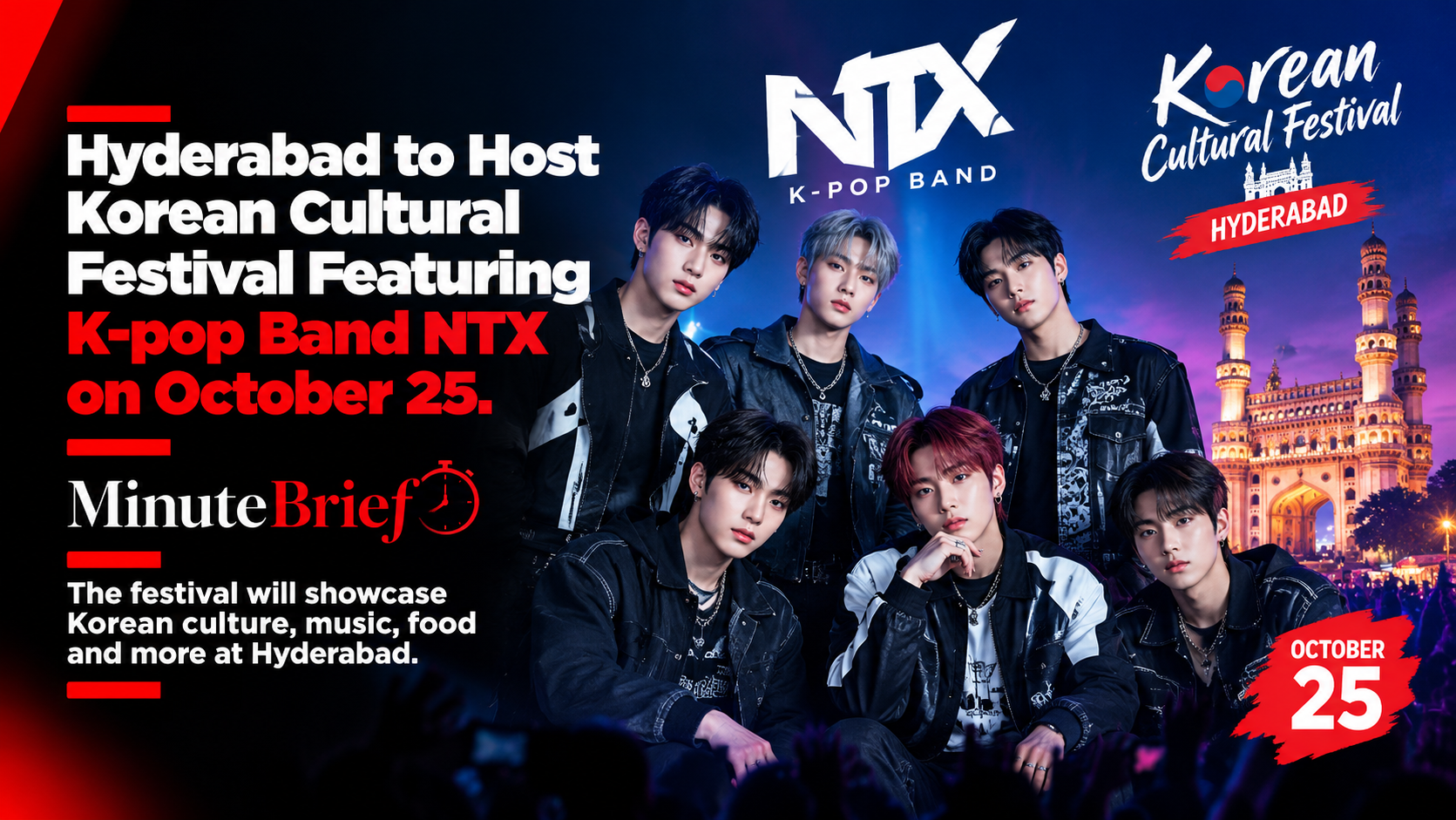 Hyderabad to Host Korean Cultural Festival Featuring K-pop Band NTX on October 25