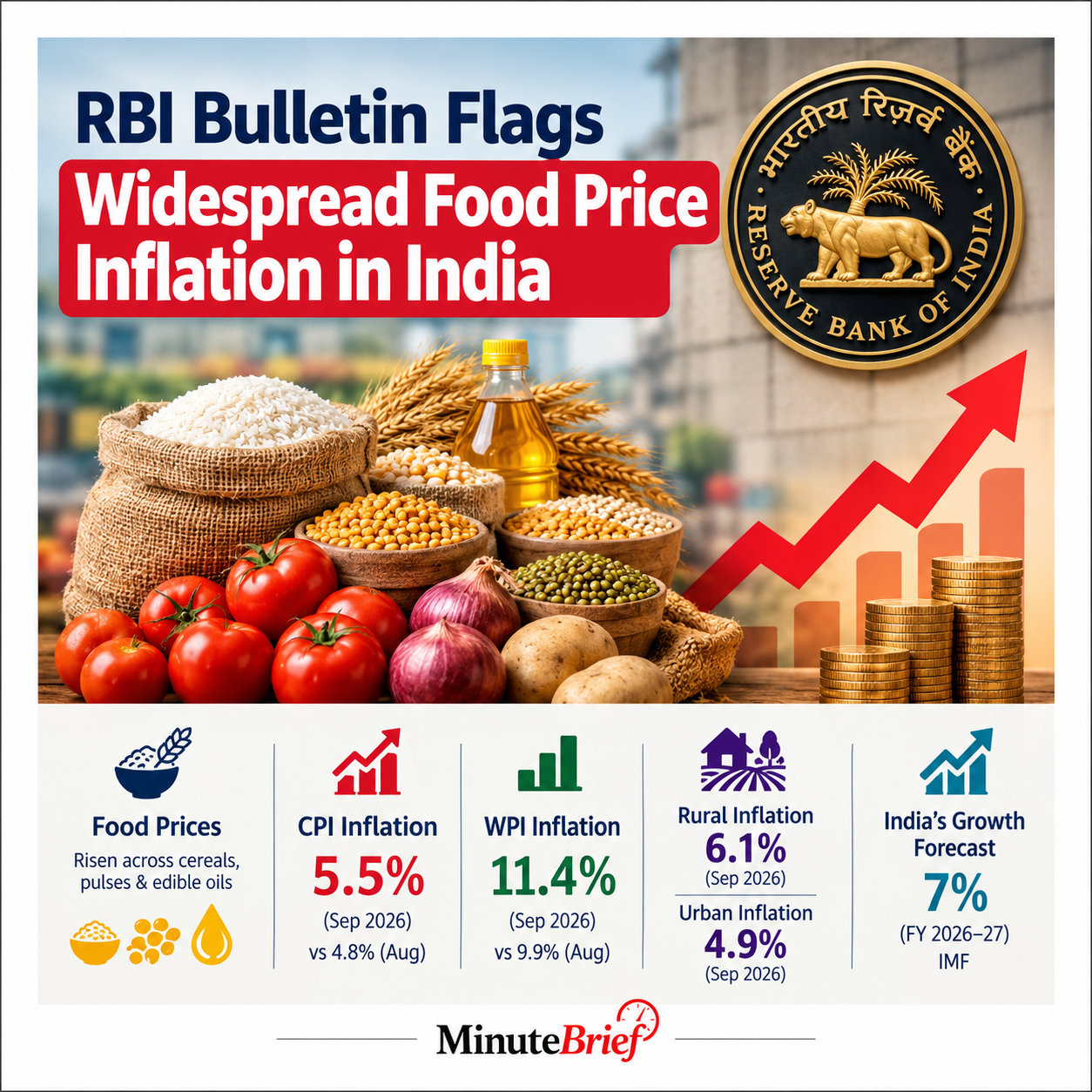 RBI Bulletin Reports Broad-Based Rise in Food Prices Across India