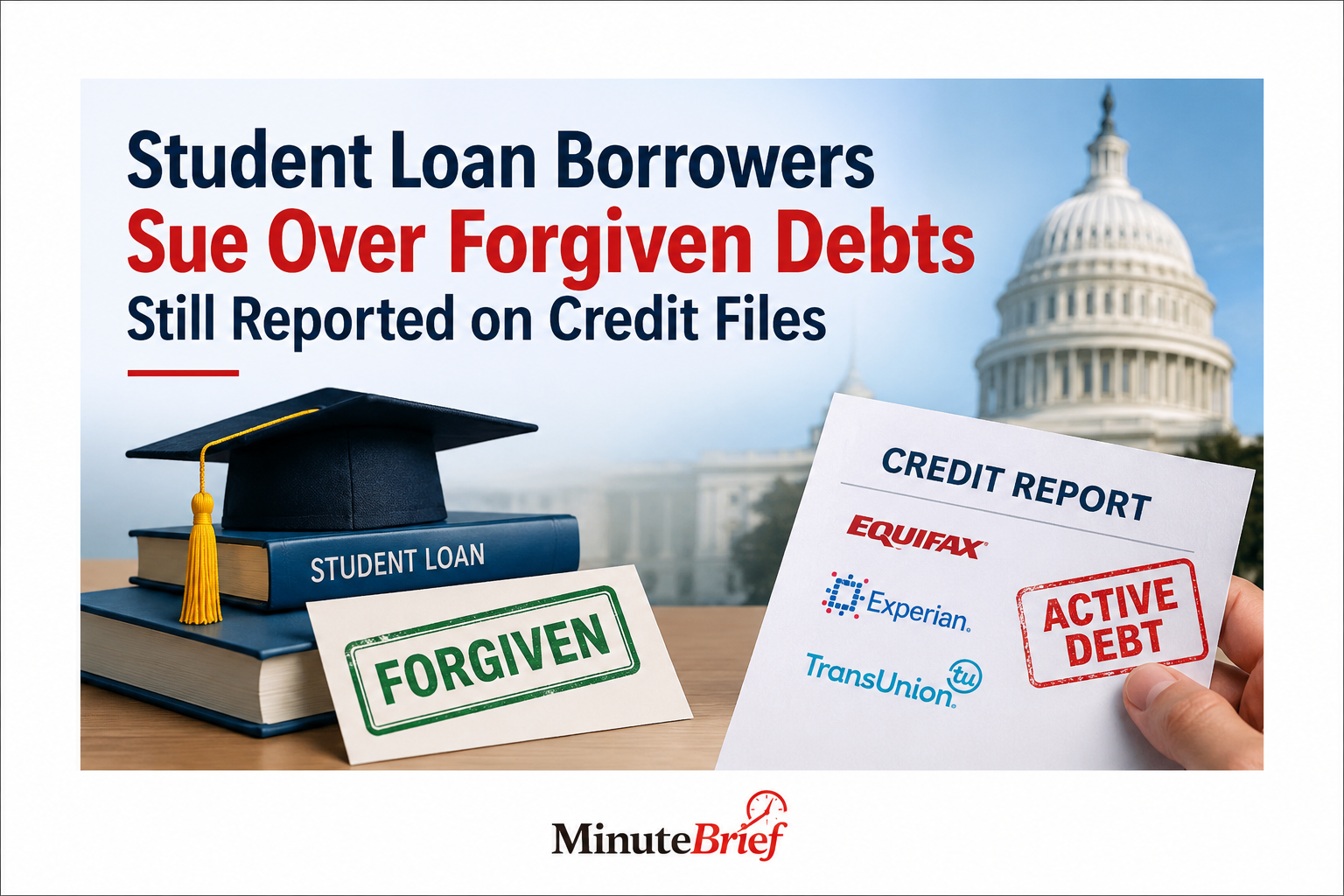 Student Loan Borrowers Sue U.S. Government Over Forgiven Debts Still Appearing on Credit Reports