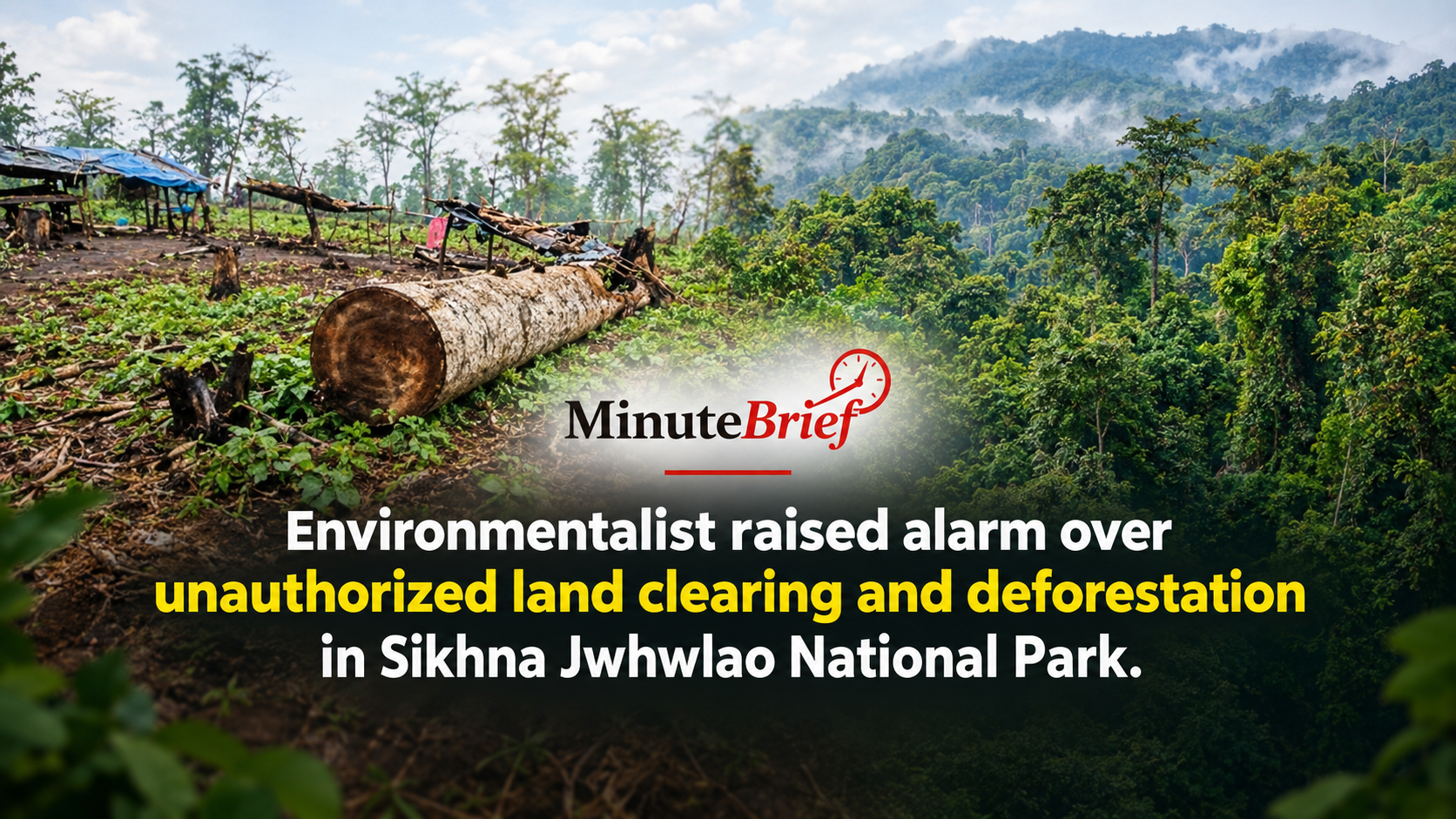 Illegal Tree Felling and Encroachment: Threatening Sikhna Jwhwlao National Park Ecosystem in Kokrajhar District