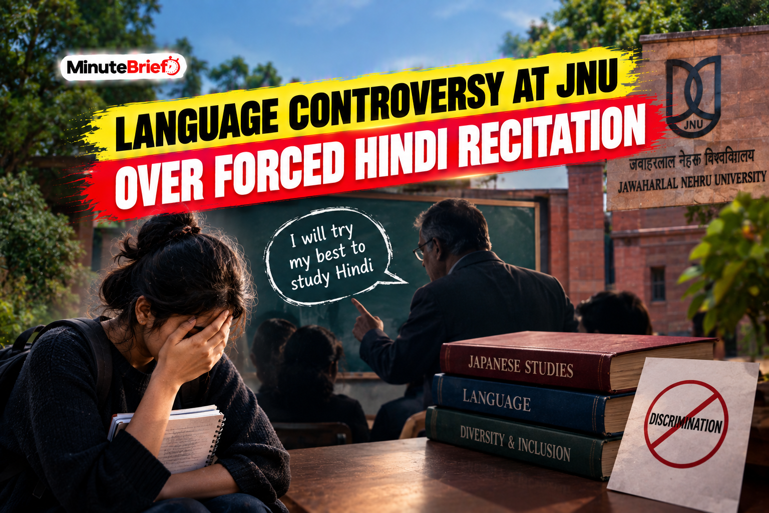 Language Controversy at JNU Over Forced Hindi Recitation