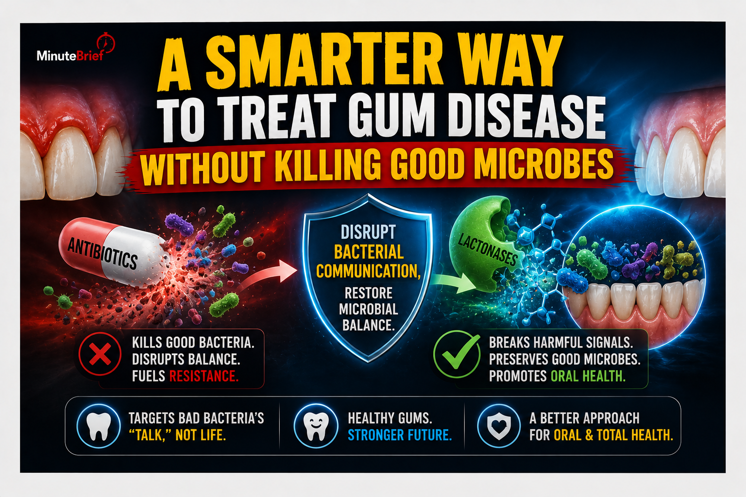 A Smarter Way to Treat Gum Disease Without Killing Good Microbes