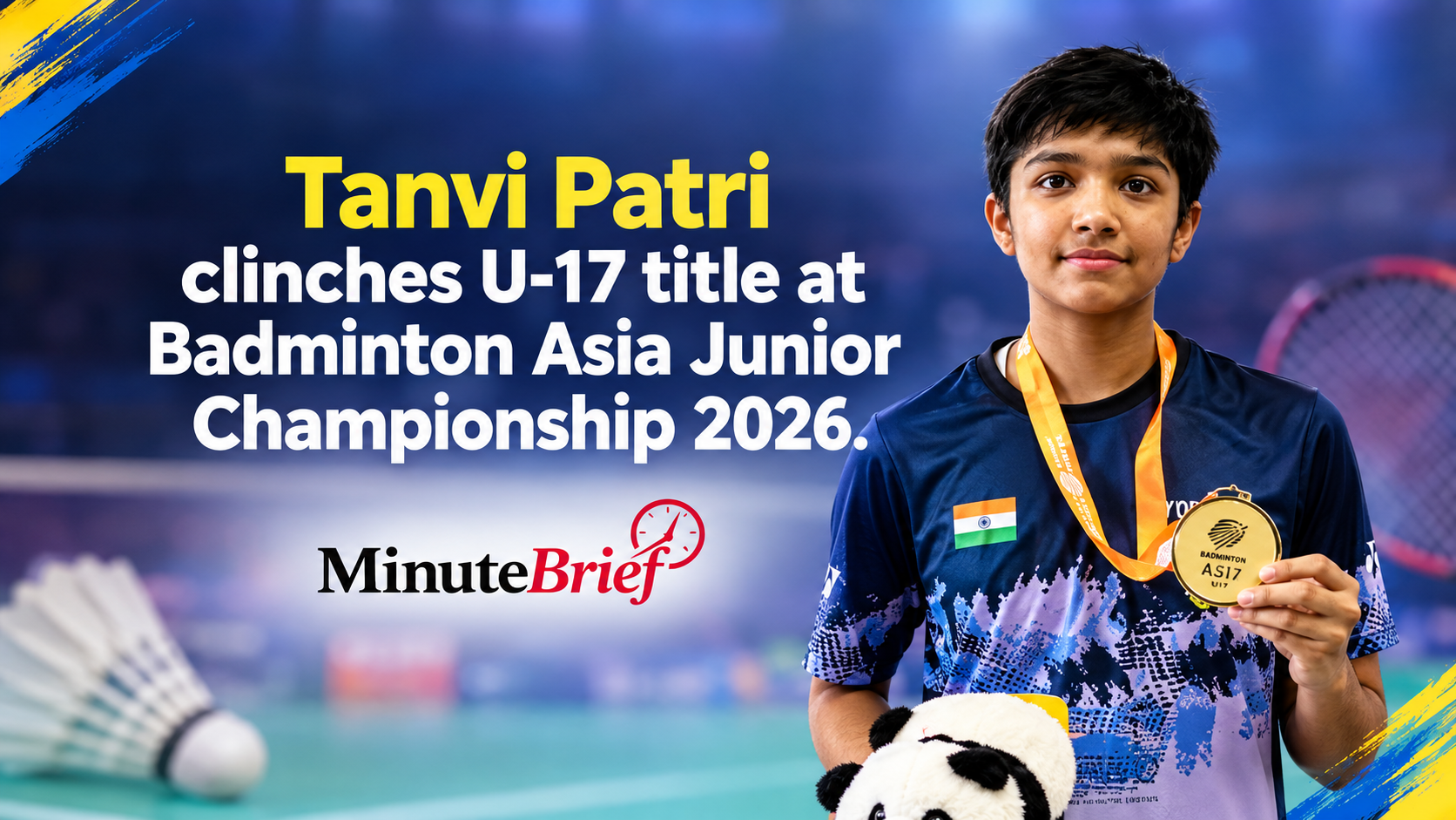 India’s Tanvi Patri Takes Down Shaina Manimuthu to Win Under-17 Badminton Asia Junior Championship 2026
