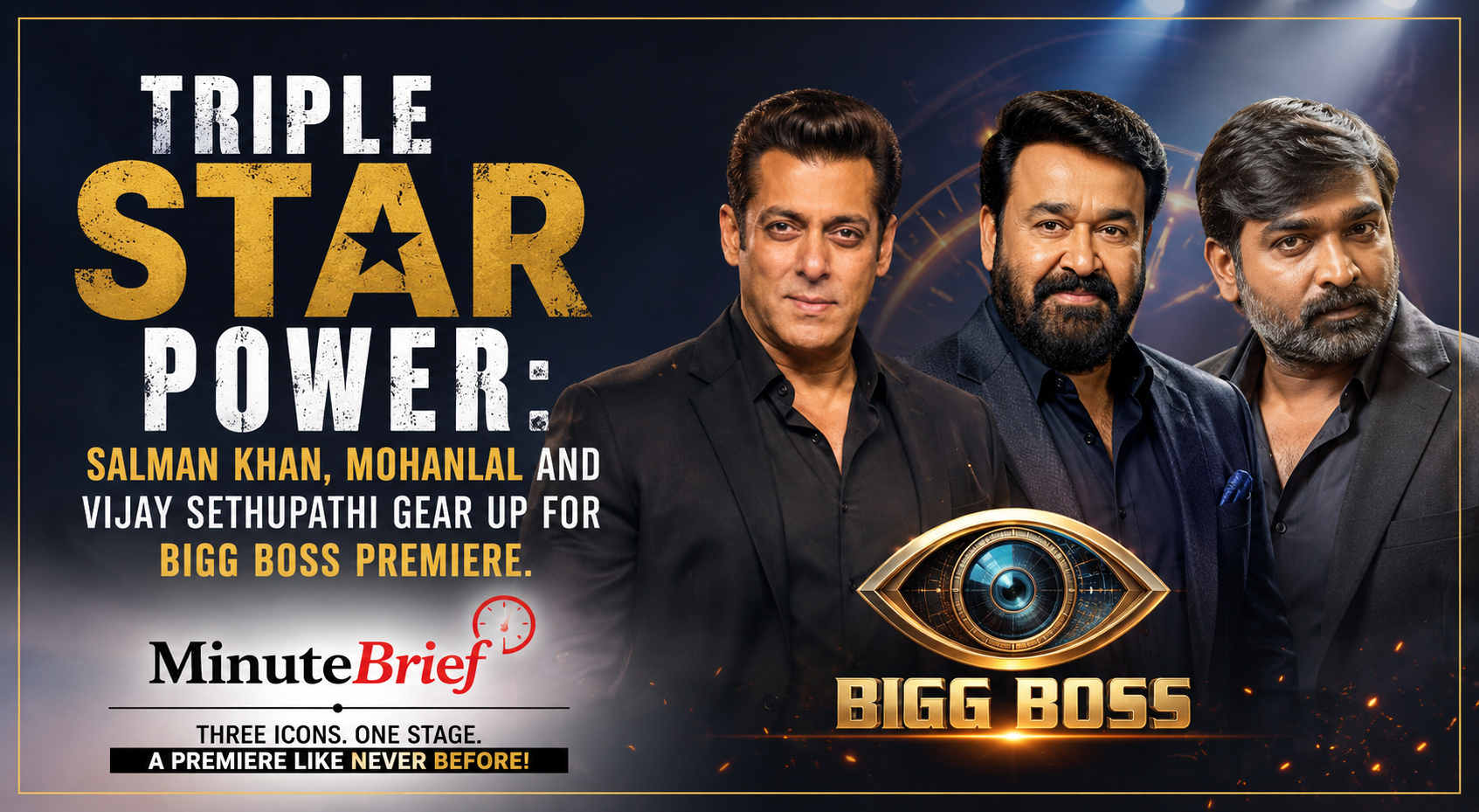 Salman, Mohanlal & Vijay Sethupati Set for Historic Bigg Boss Launch on September 6
