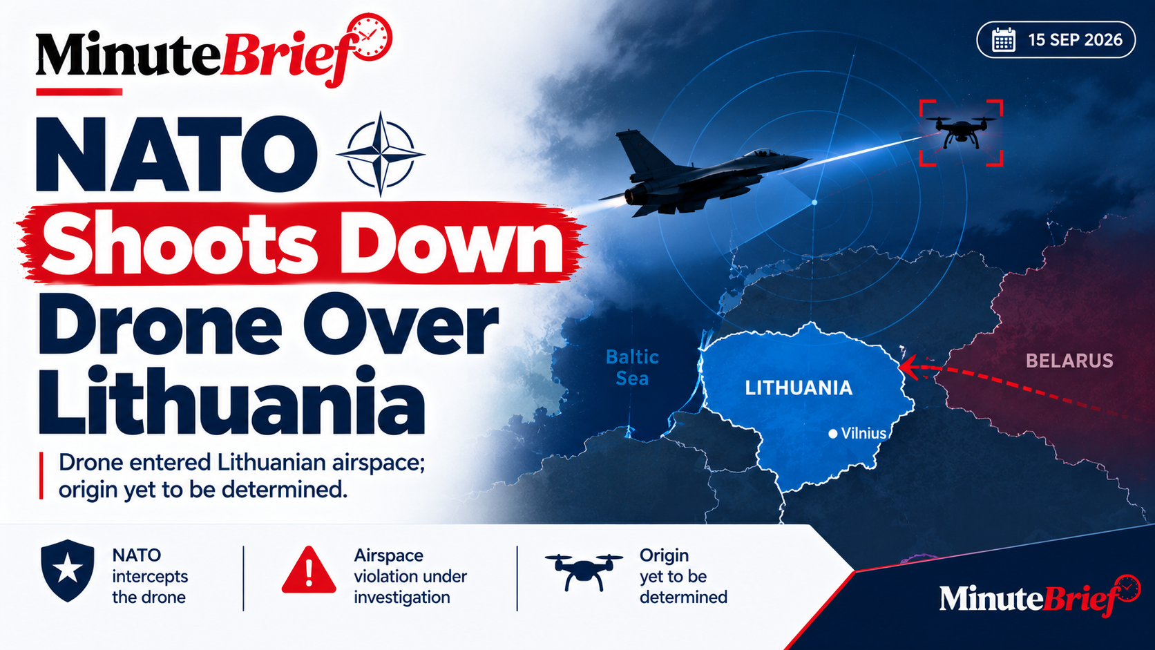 NATO shoots down drone over Lithuania
